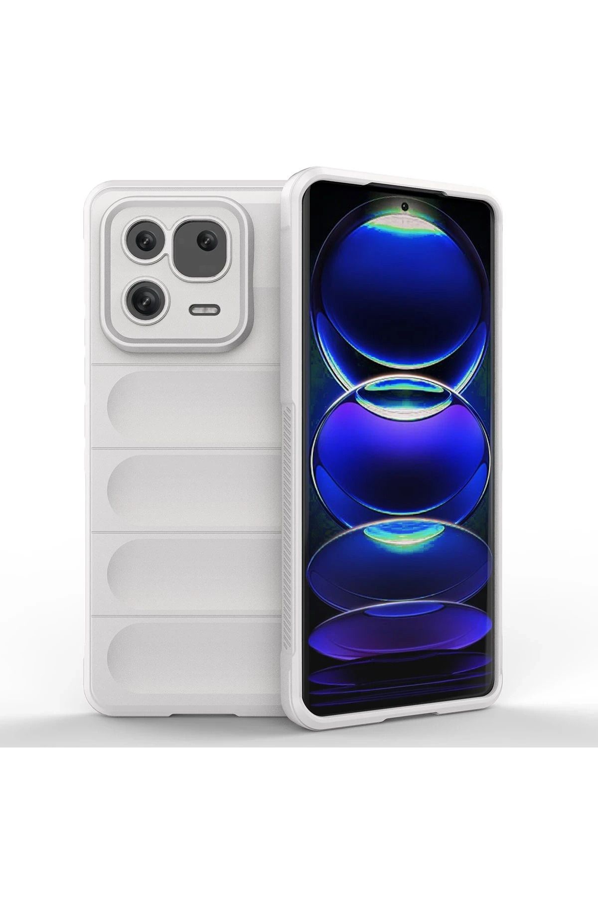 NewFace Xiaomi Mi 13 Kılıf Optimum Silikon - Krem YNSMR