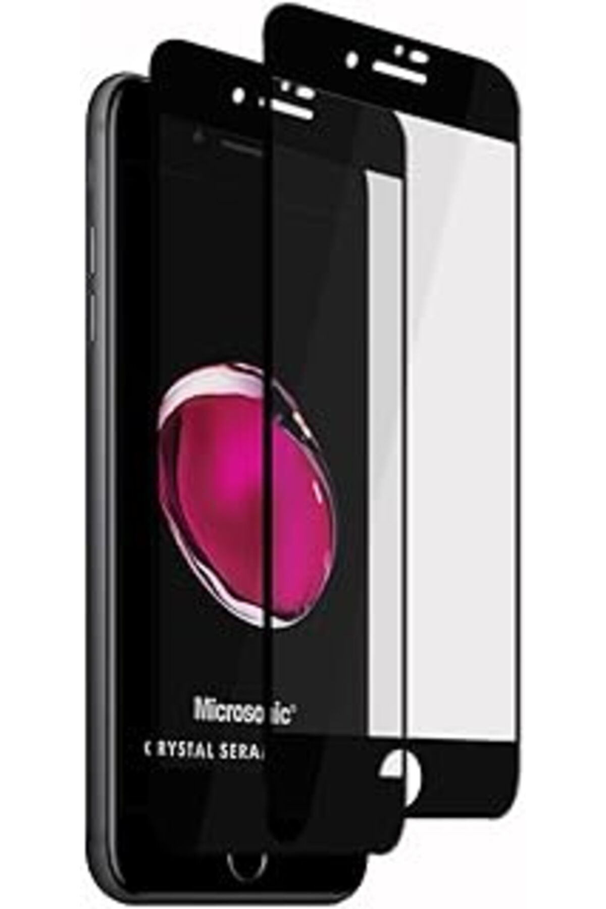 jupiter global bazaar Microsonic Apple Iphone Se 2020 Crystal Seramik Nano Ekran Koruyucu Siyah (2 Adet)