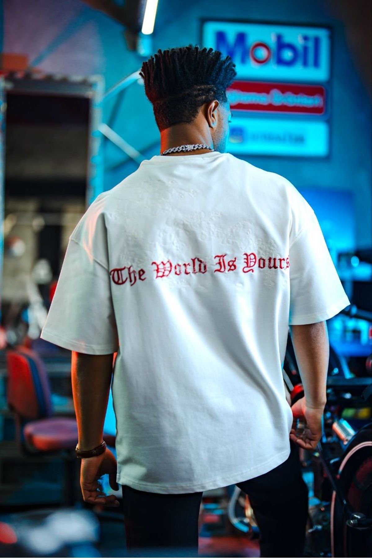 Escobar The World İs Yours Nakışlı Oversize Tshirt