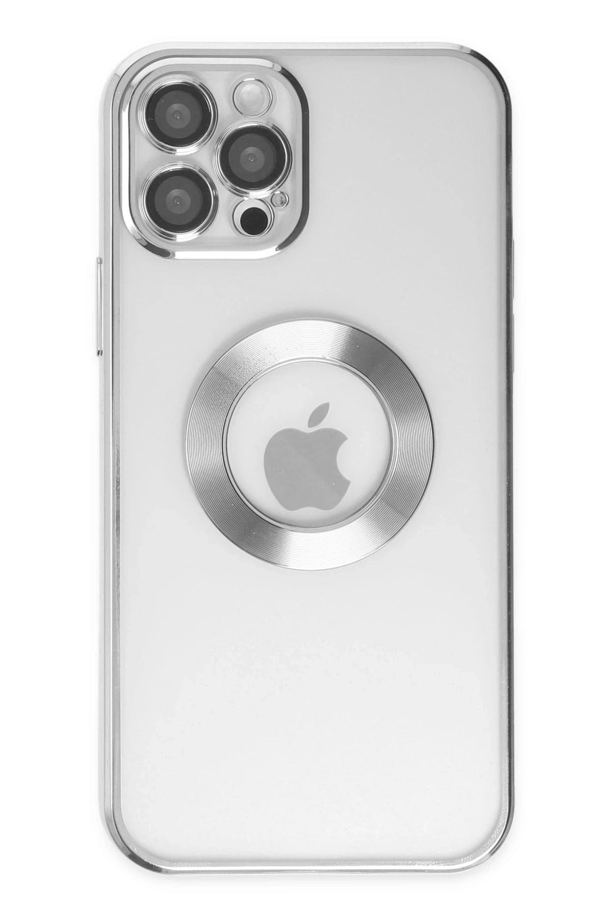 NewFace iPhone 12 Pro Max Kılıf Slot Silikon - Gümüş JOJUA
