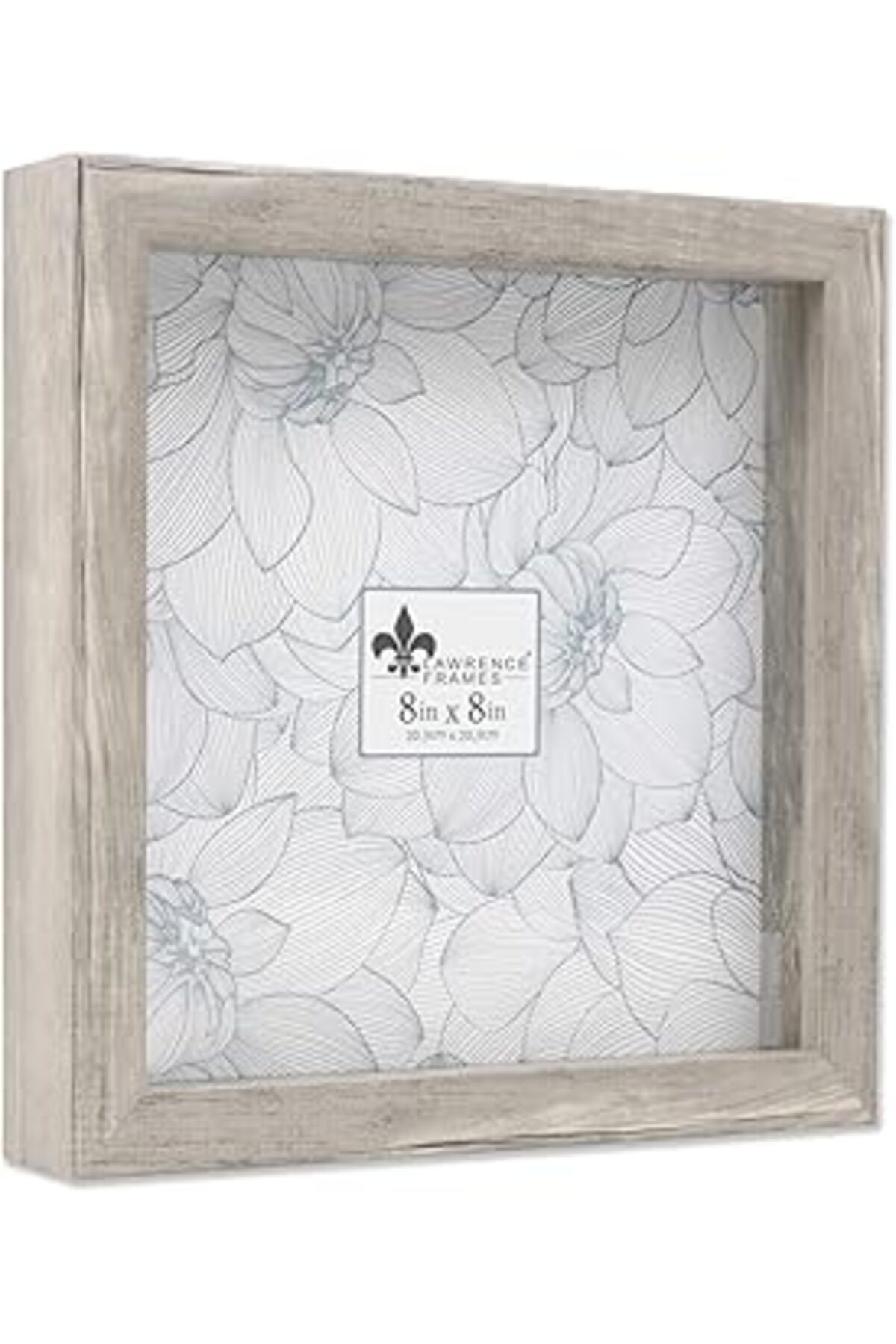 NZM TİCARET Lawrence Frames Gölge Kutusu Çerçevesi, 8X8, Doğal Gri