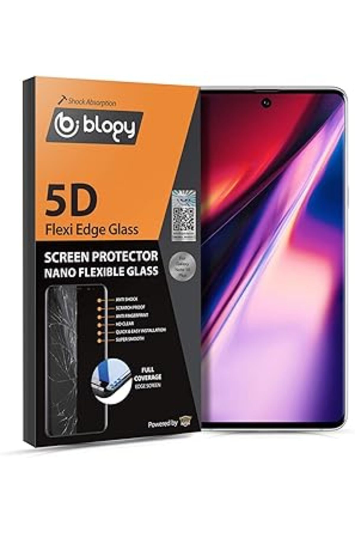 Pİ GLOBAL Blogy Galaxy Note 10 Plus Flexi Edge 5D Ekran Koruyucu