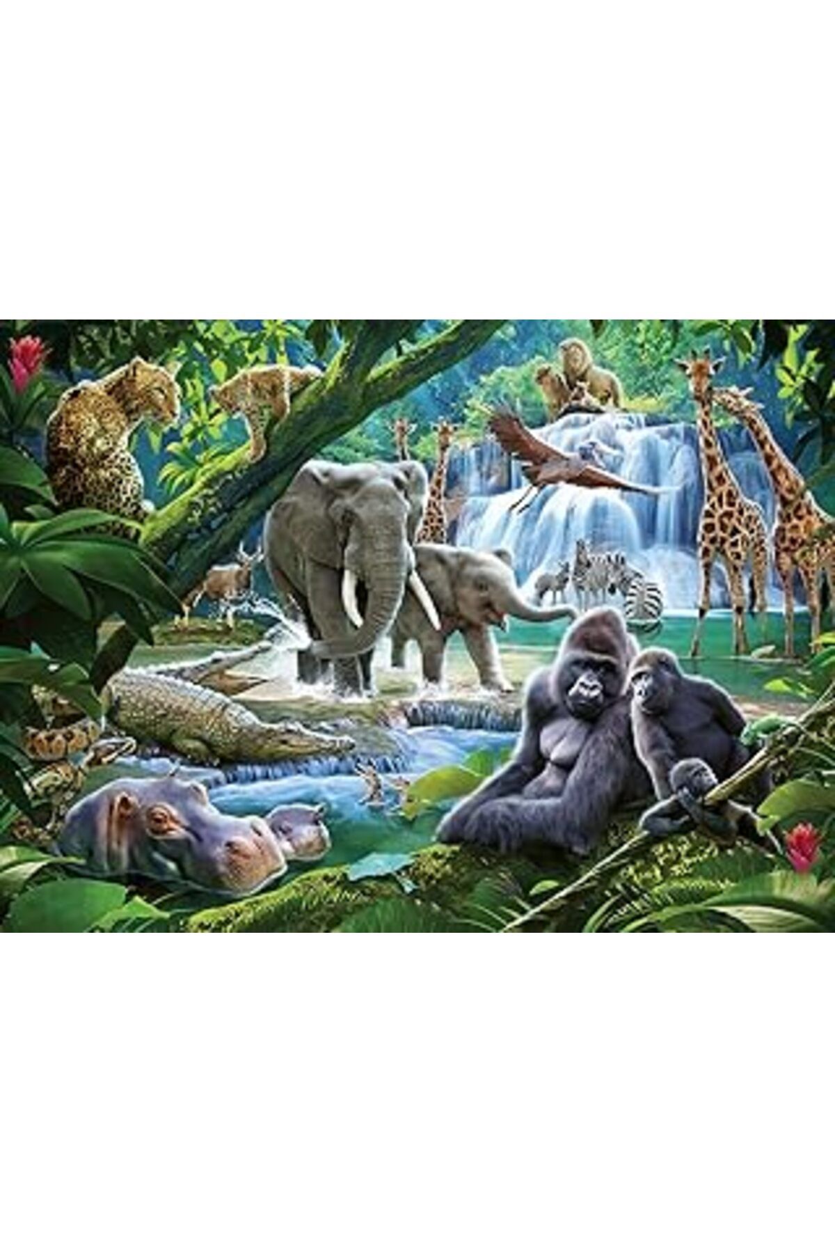 karadağsb Ravensburger 129706 100P Puzzle Vahşi Hayvanlar, Çok Renkli