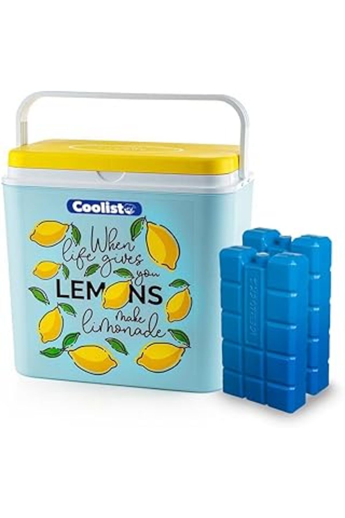 karadağsb Coolist Clb24Lm Limon Desenli Buzluk, 24 Litre + 2 Adet Buz Kaseti, 400Gr