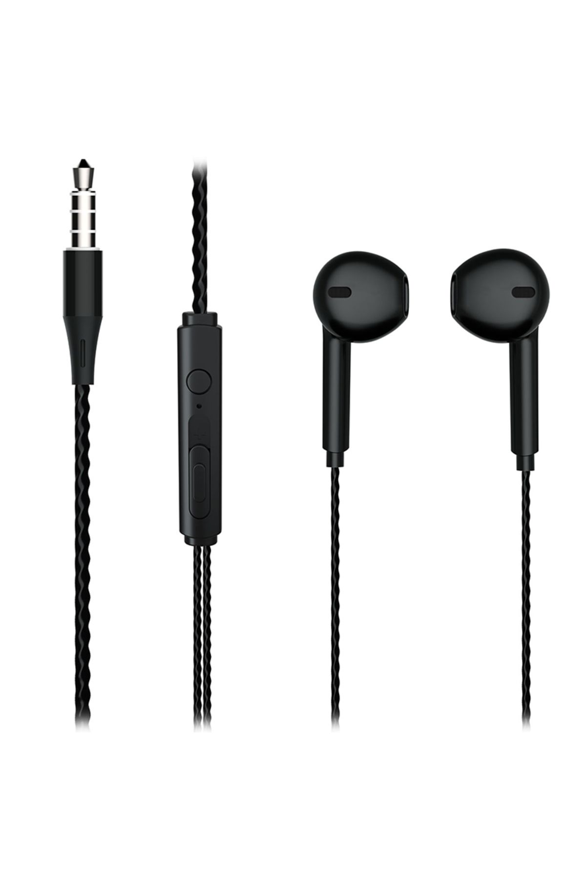robotrend Eh104B 3.5Mm Jackli Kablolu Kulak İçi Mikrofonlu Siyah Kulaklik