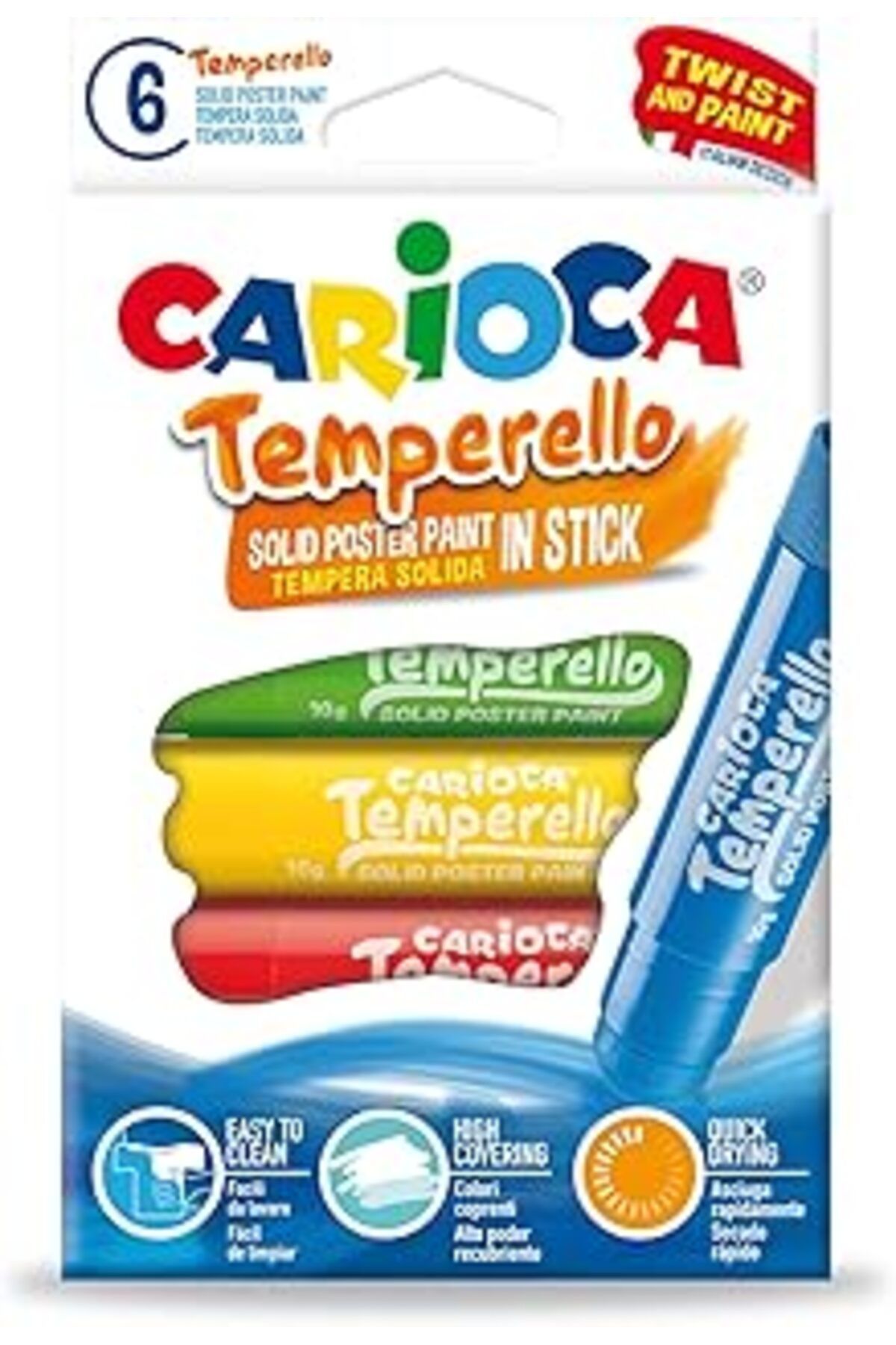 Pazarcan Carioca Temperello Stick Poster Boyama Kalemi 6'Li