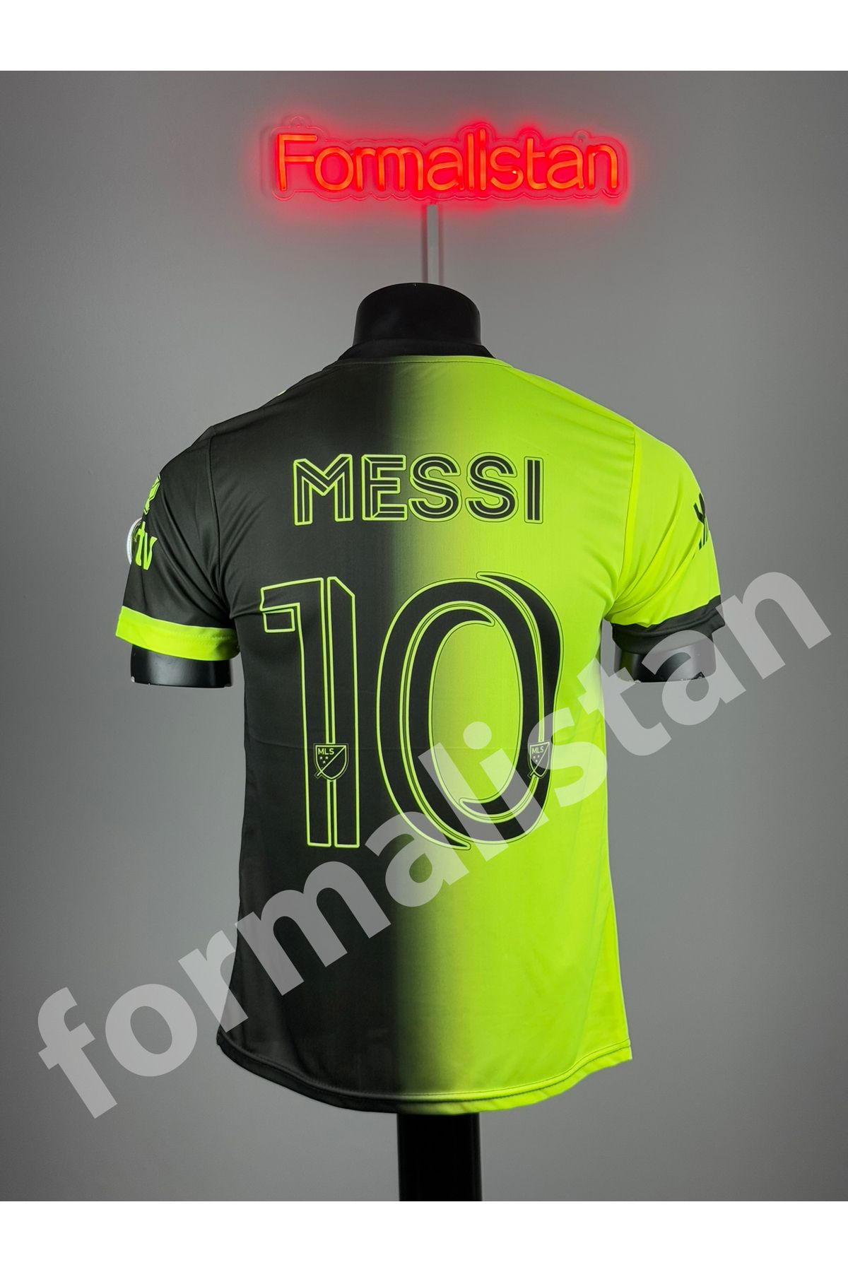 Quaxram Miâmi Messi Futbol Forması - Siyah Yeşil
