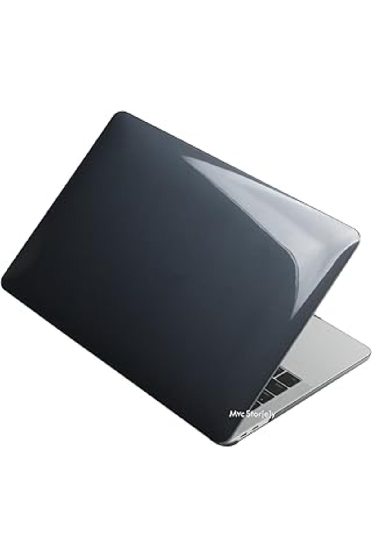 NZM TİCARET Mcstorey Macbook Air M2 Kılıf 13.6 Inç Kristal Parlak Kılıf A2681 A3113 Ile Uyumlu Siyah