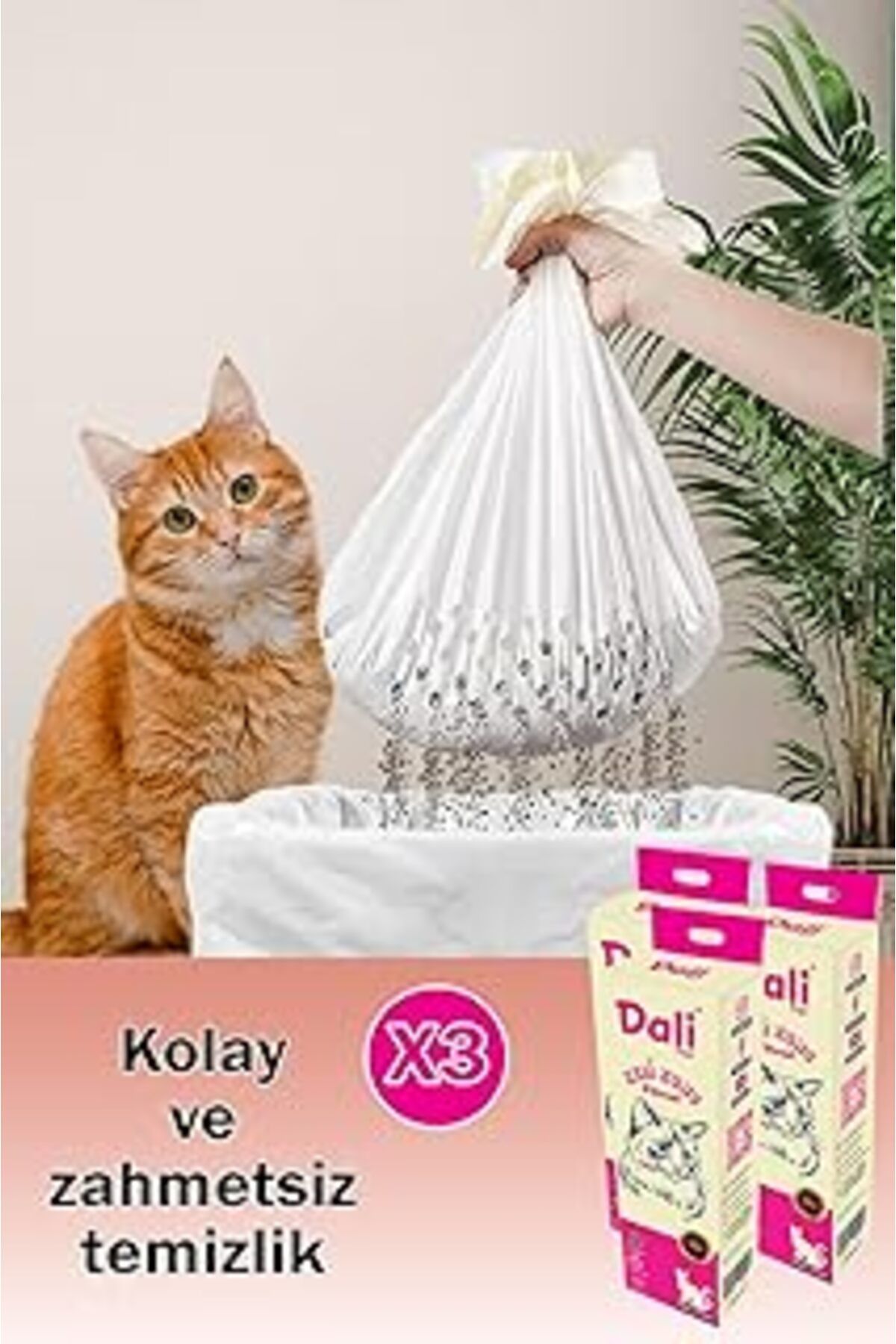 karadağsb Dali Pet Kedi Kumu Filtresi, Elekli Filtre, Kokusuz – Kedi Tuvaleti Temizleme Filtresi, Kedi Bakım,