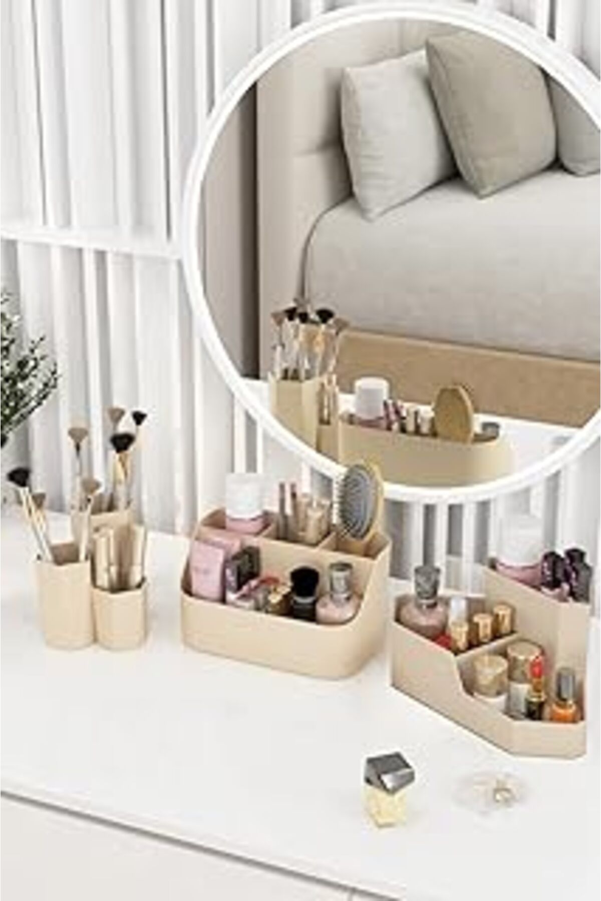 karadağsb Dovi Home Life Makyaj Düzenleyici Ve Kozmetik Saklama Kutusu Organizer 3'lü