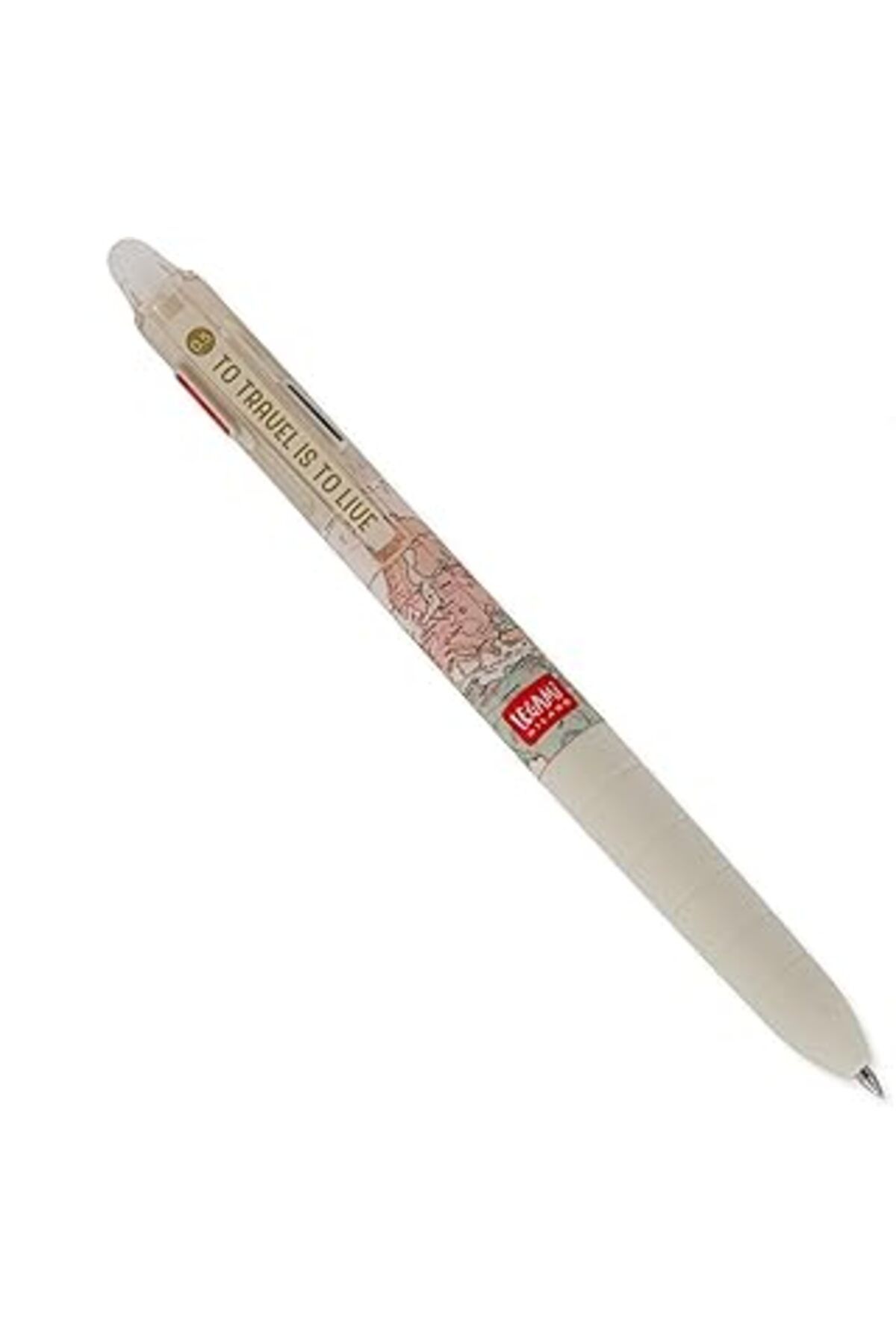 Hepta Collection Legami - 3 Renkli Silinebilir Jel Kalem, Şarj Edilebilir, Ergonomik Sap, Çap 0,5 Mm Uç, Seyahat Mot
