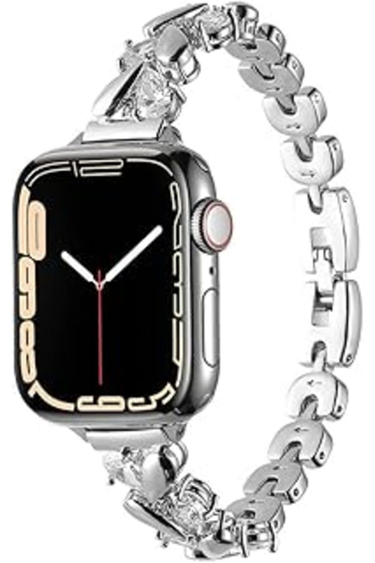 karadağsb Zore Apple İle Uyumlu Watch 38Mm/40Mm Krd-103 Metal Kordon Gümüş