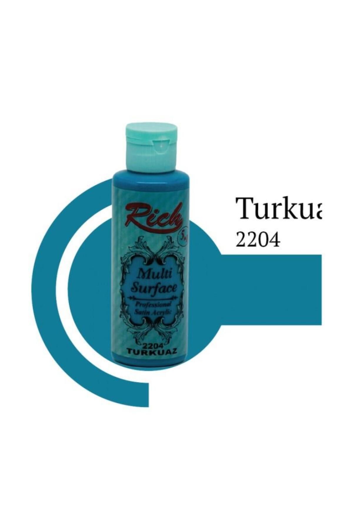 feifei Rich Multi Surface 2204 Turkuaz Akrilik Boya 120 Cc