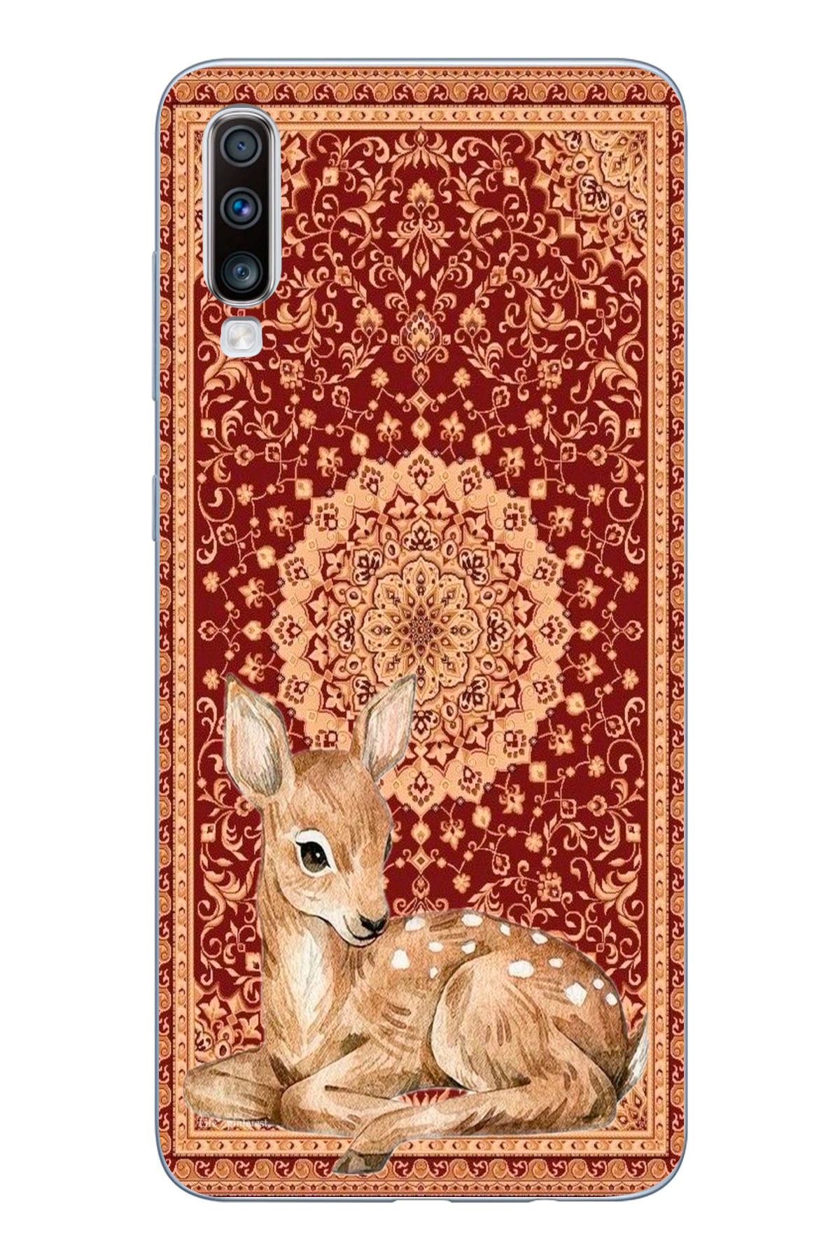 moonset Samsung Galaxy A30S/A50/A50S Uyumlu Ceylan Tasarımlı Baskılı Şeffaf Telefon Kılıfı