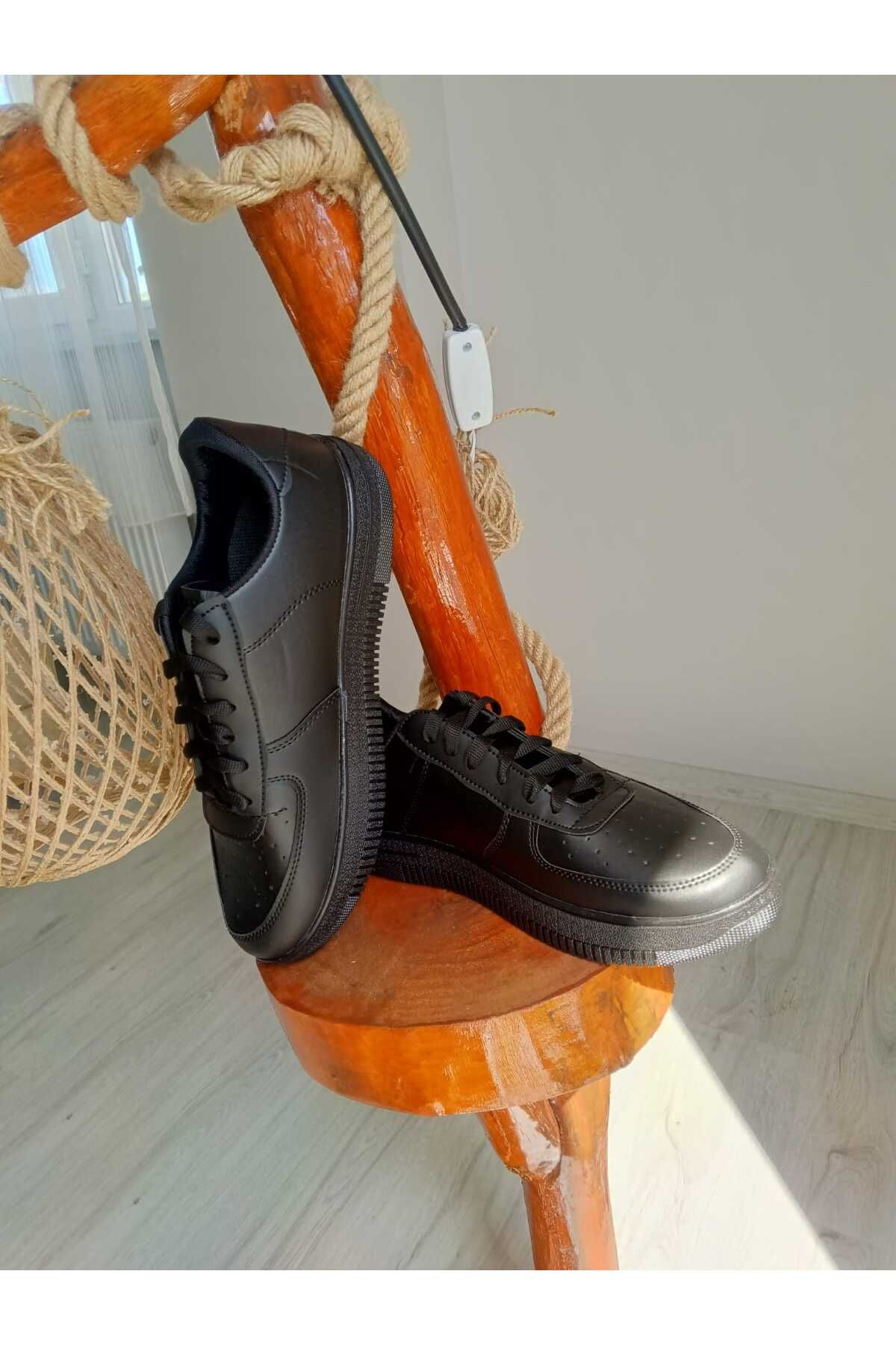 KDY Siyah Sneaker Spor Ayakkabı Erkek Spor Ayakkabı