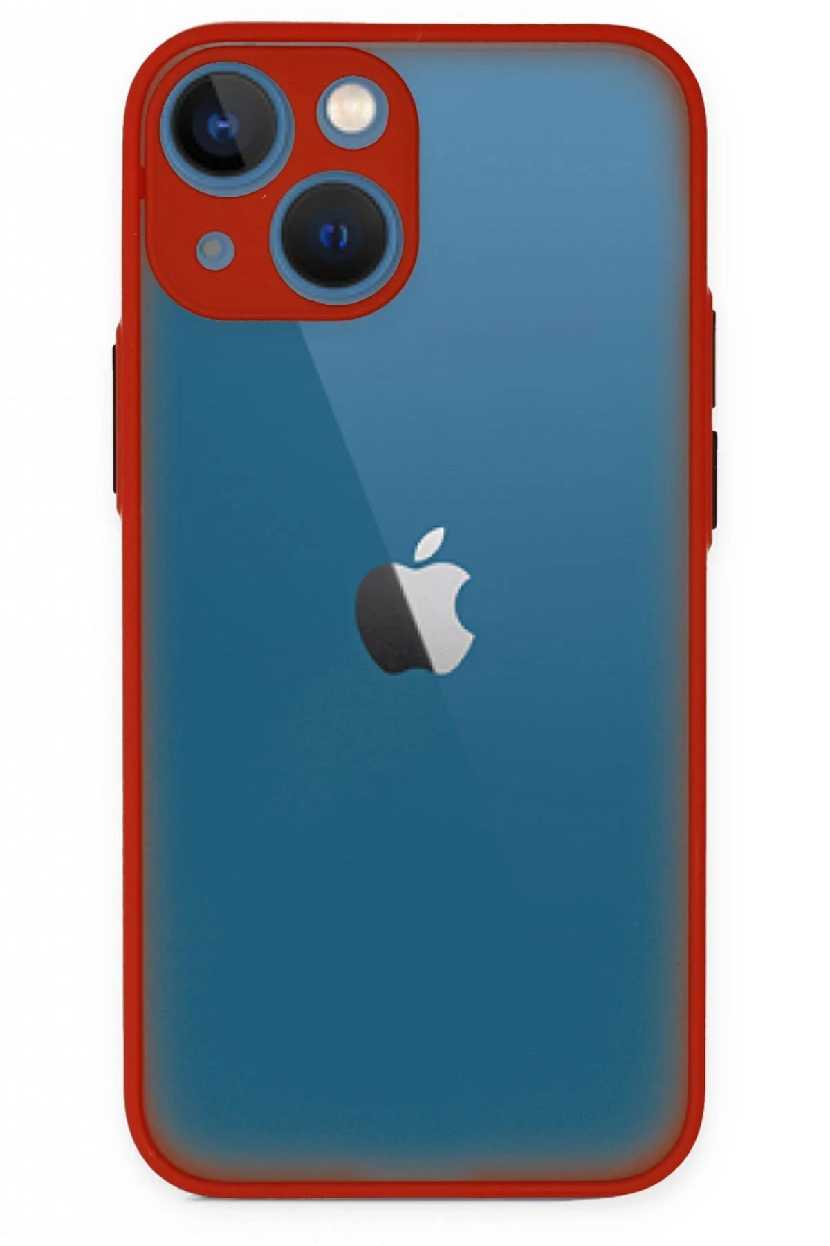 NewFace iPhone 15 Kılıf Montreal Silikon Kapak - Kırmızı FERRG