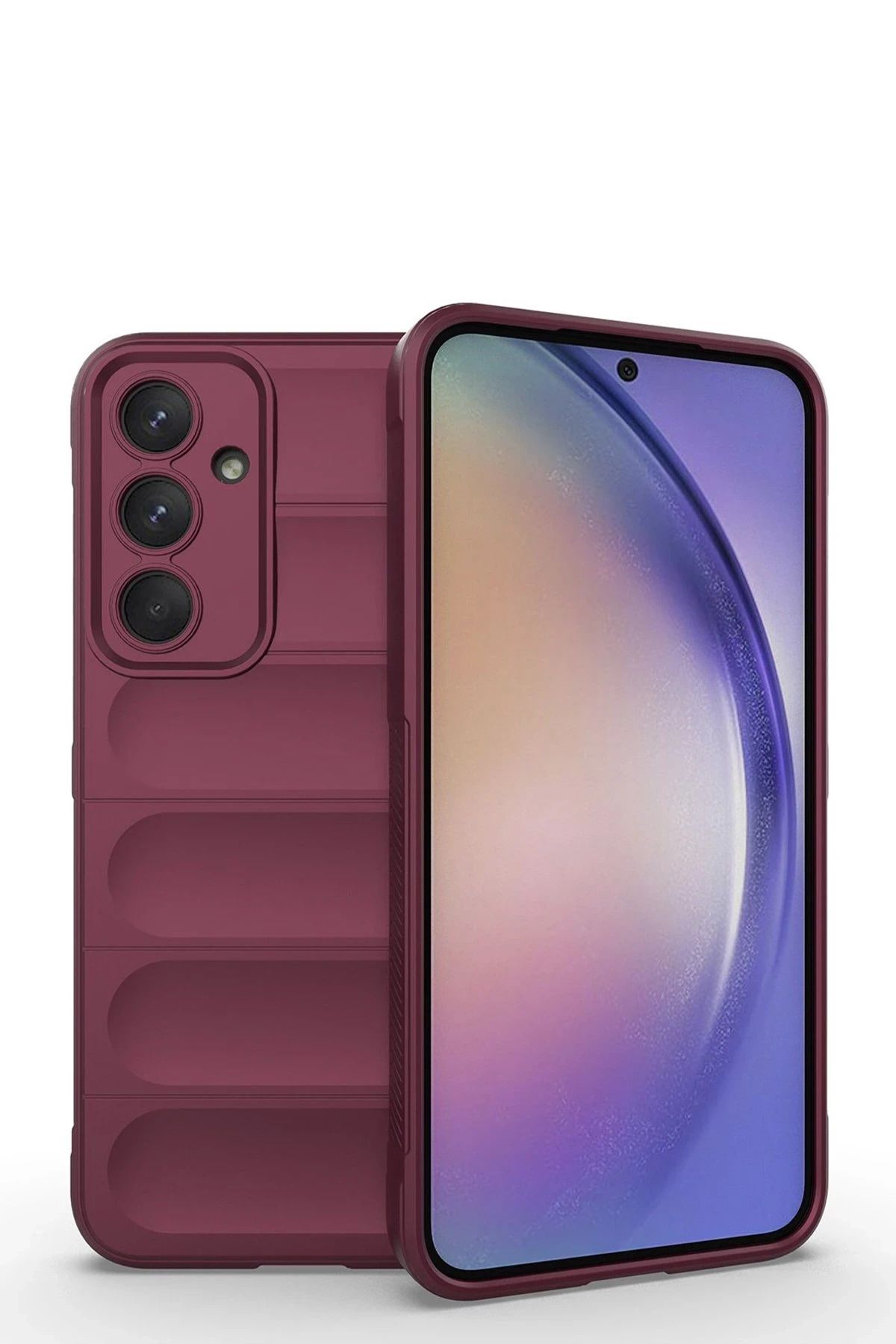 NewFace Samsung Galaxy M14 5G Kılıf Optimum Silikon - Bordo JOJUA
