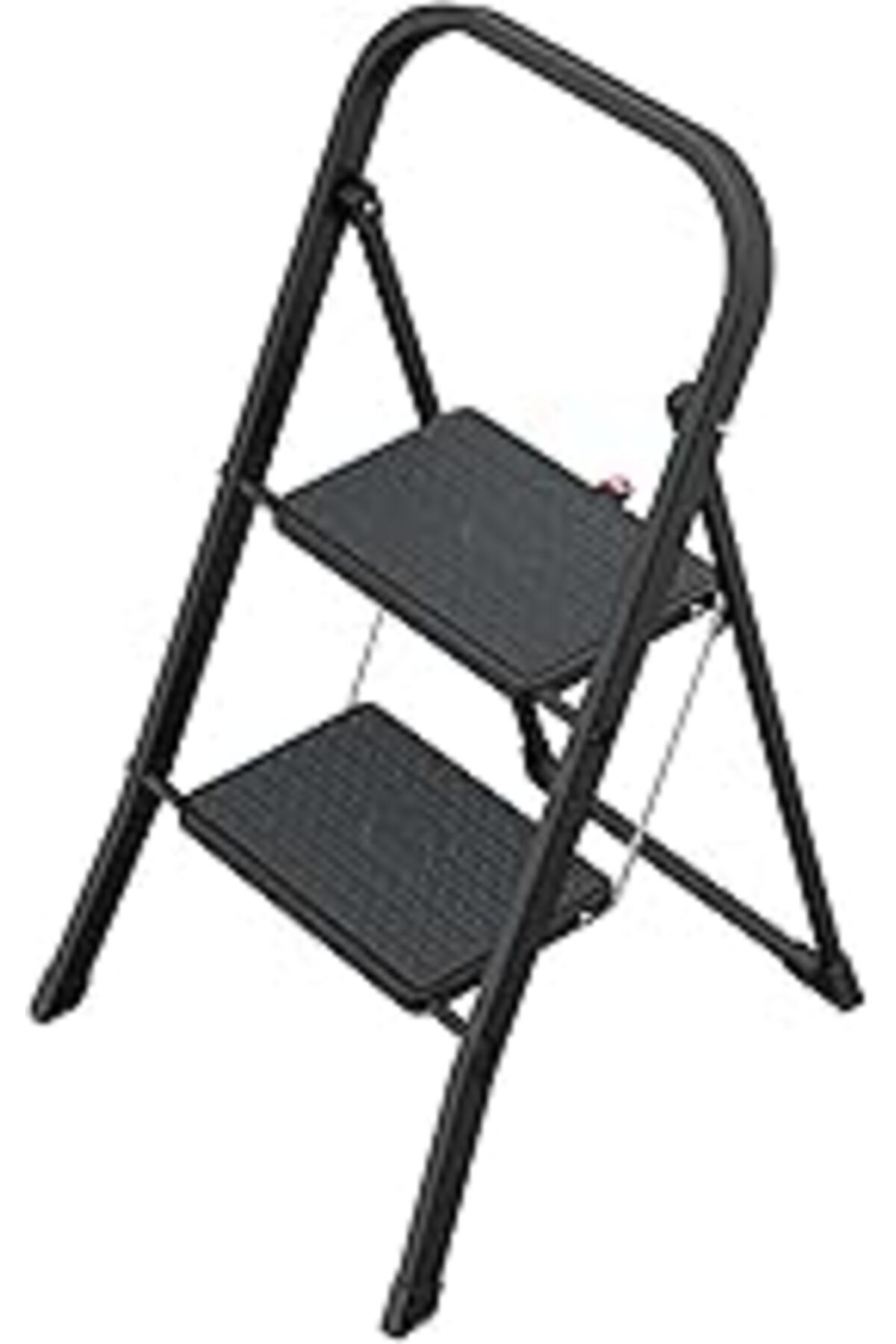 Hepta Collection Hailo K44 Standardline Katlanır Basamak – 2 Kademeli Çelik Merdiven, Büyük Basamaklar Ve Kaymaz Pas