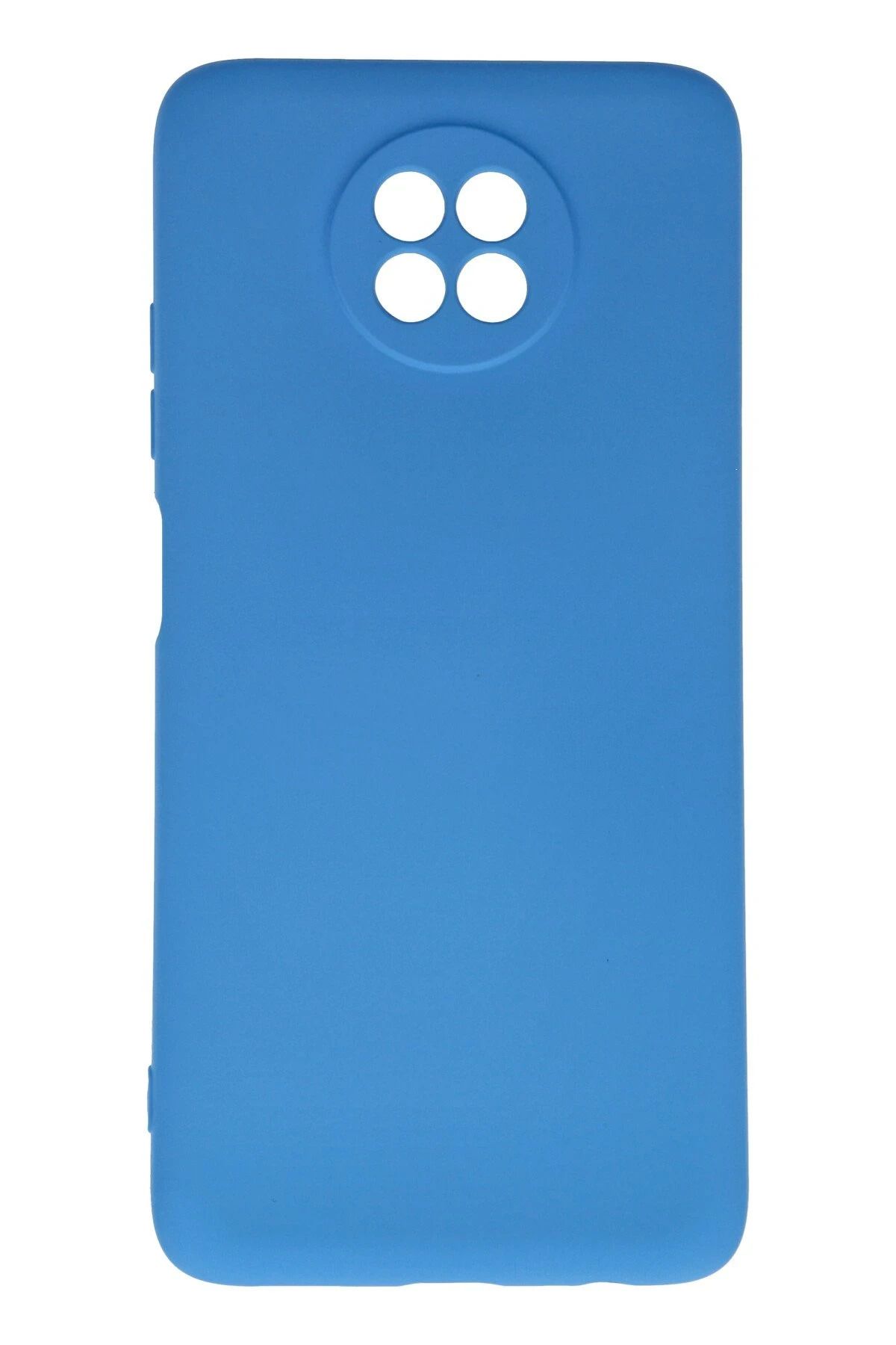 NewFace Xiaomi Redmi Note 9 5G Uyumlu Kılıf Nano içi Kadife Silikon - Mavi MRAYD