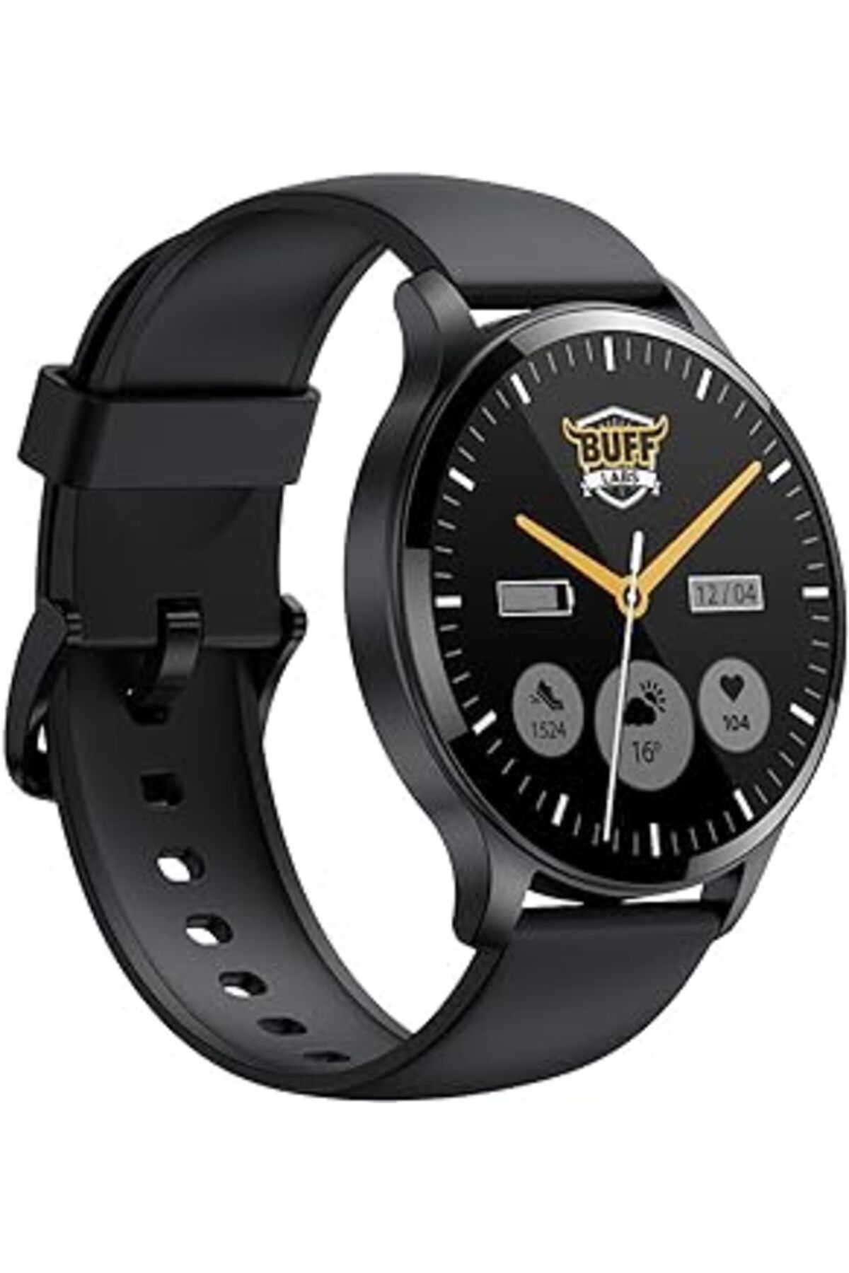karadağsb Buff Labs Buff Akıllı Saat 1.43 İnç Büyük Ekran Ip68 Spor Mod Bt5.2 Siyah, Buff Labs, 47Mm
