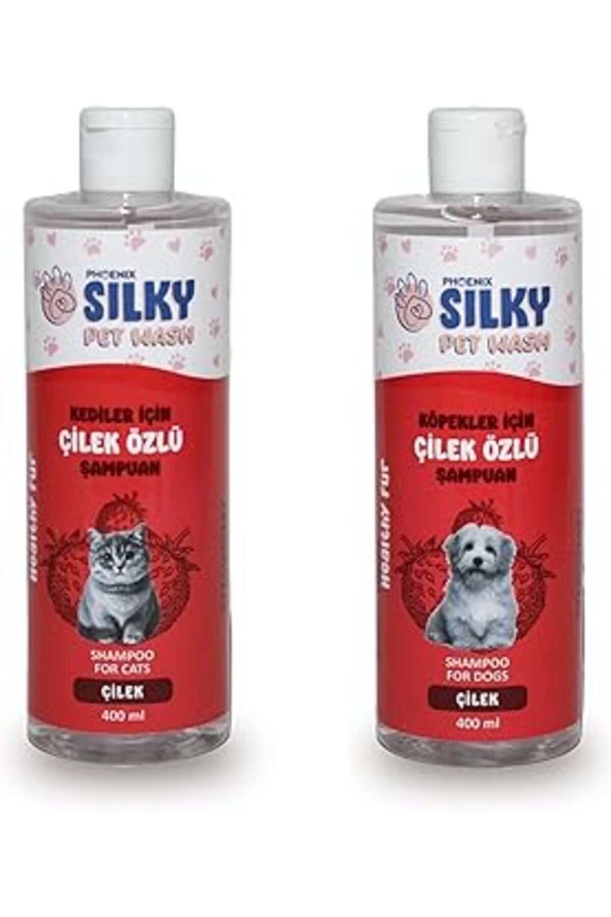 Mu Art Ahşap Silkypetwash - Köpek Ve Kedilere Özel Doğal Çilek Özlü Şampuan - 400ml