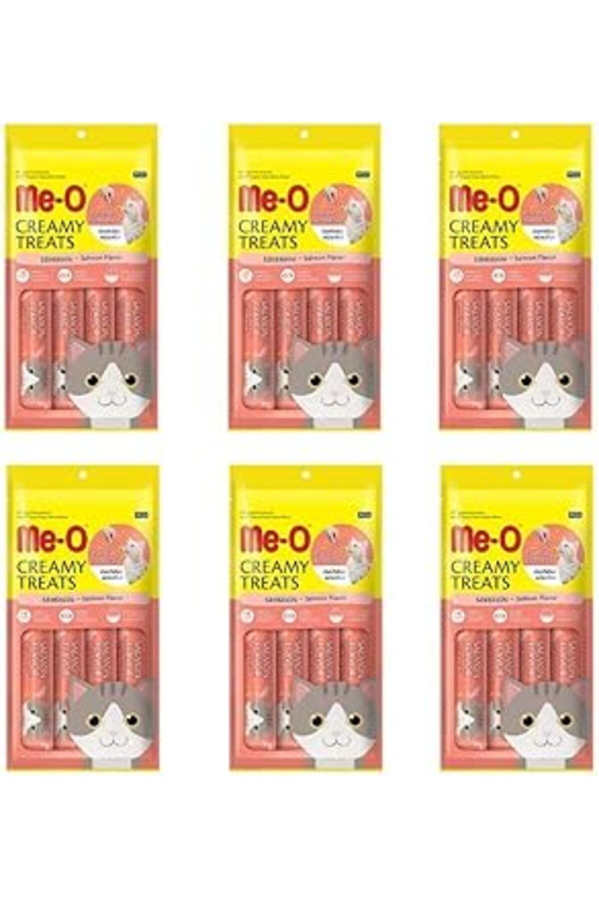 karadağsb Me-O Creamy Treats Somonlu Kedi Ödül Maması 15 Gr X 4 (6 Adet)