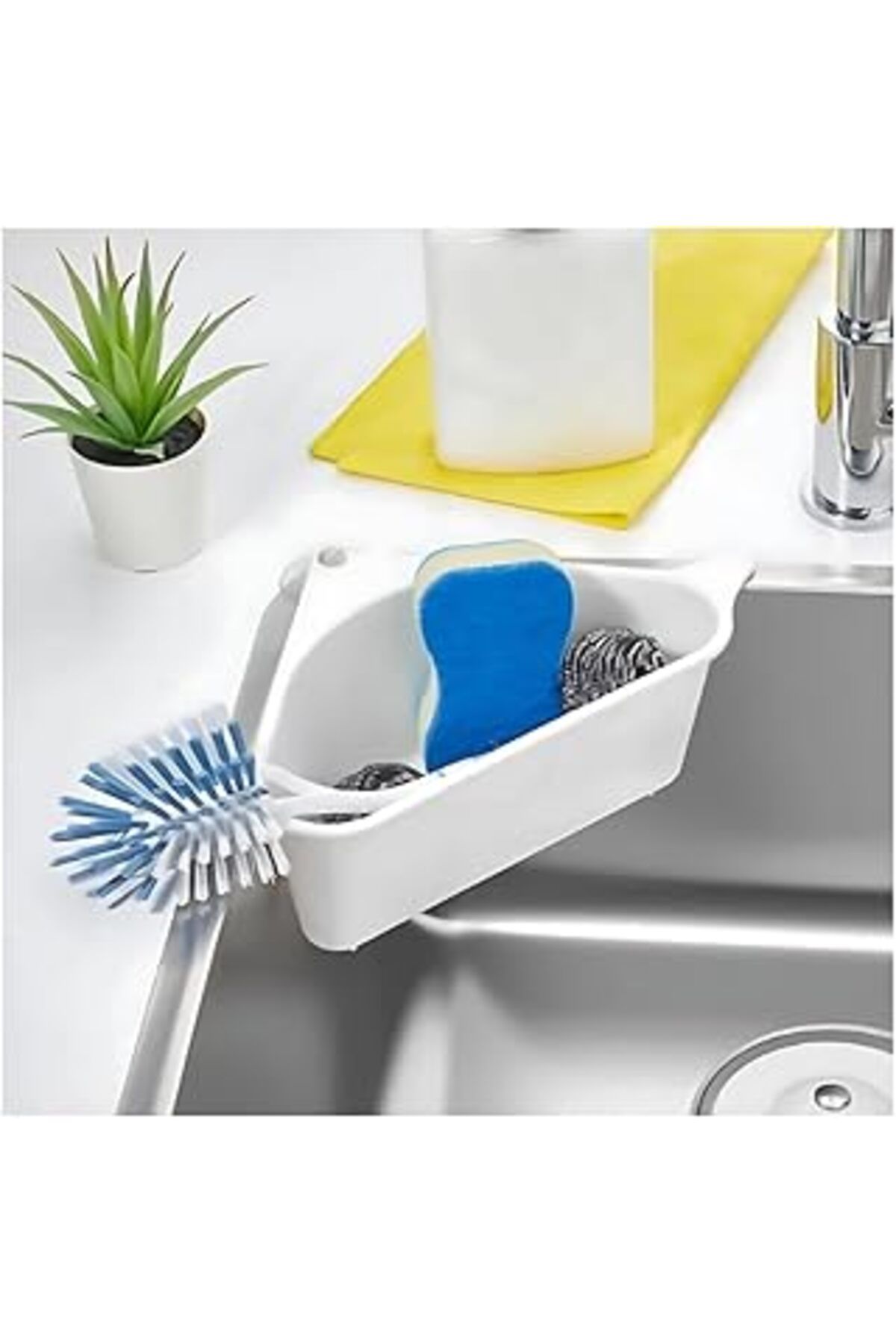 karadağsb Arsimo Lavabo Süzgeci, Üçgen Şekilli, 27 Cm X 15 Cm X 8 Cm, Plastik