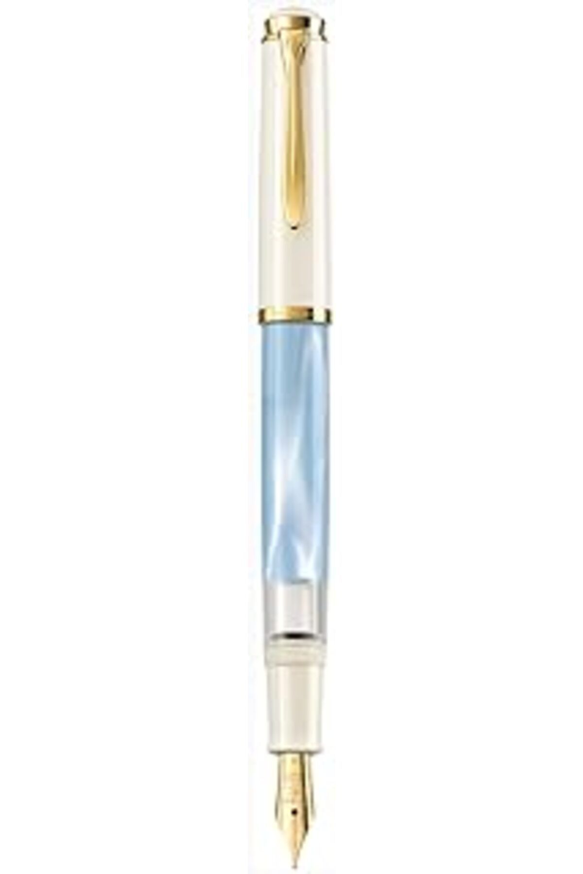 Mu Art Ahşap Pelikan M200 Pastel Blue Dolma Kalem - B