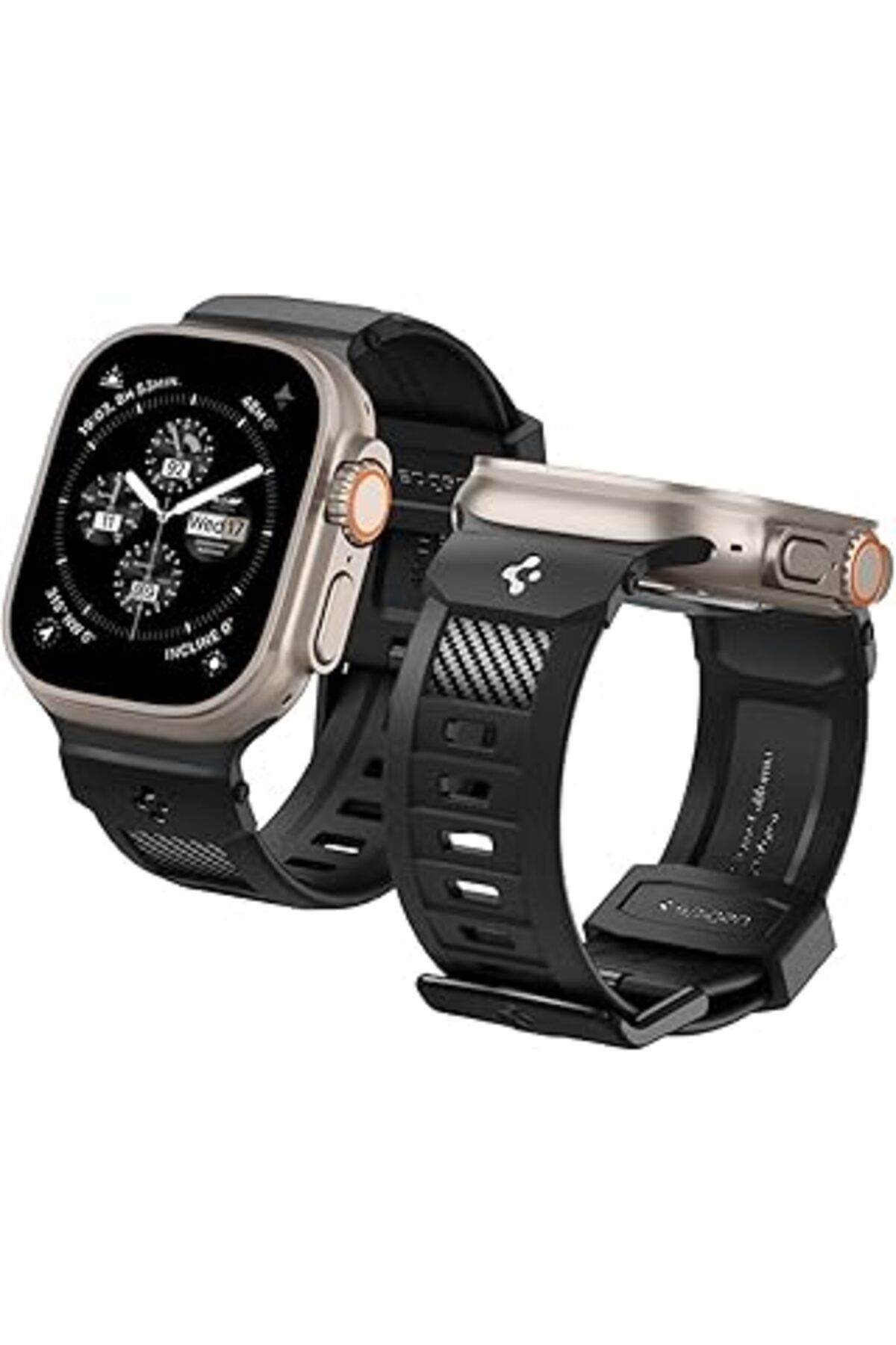 NZM TİCARET Watch 49Mm Ultra 2/1 - 46Mm Seri 10 - 45Mm Seri 9/8/7 - 44Mm Seri Se2/Se/6/5/4 Kordon Kayış Rugged