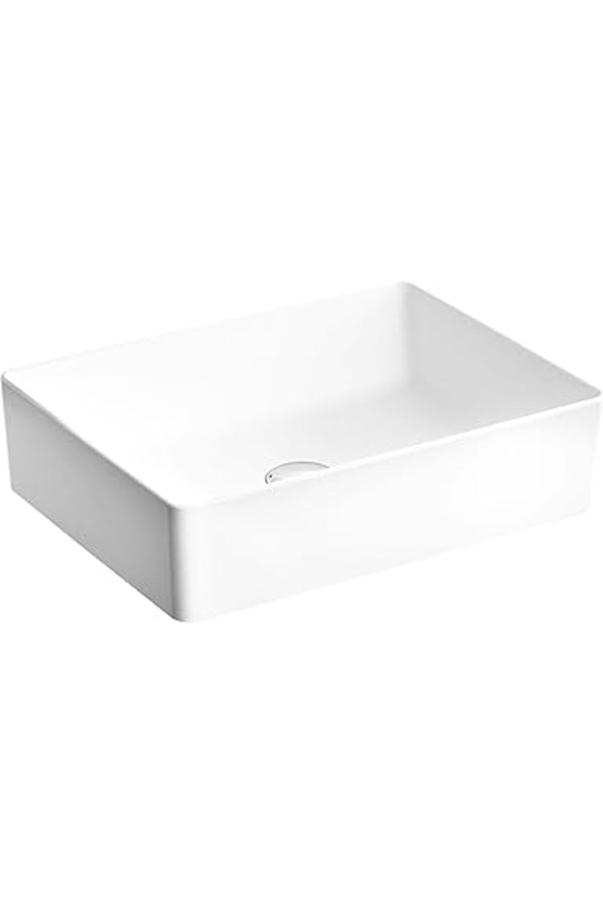 Pazarcan Vitra Nuo 7436B003-0016 Dikdörtgen Çanak Lavabo, 50 Cm, Beyaz