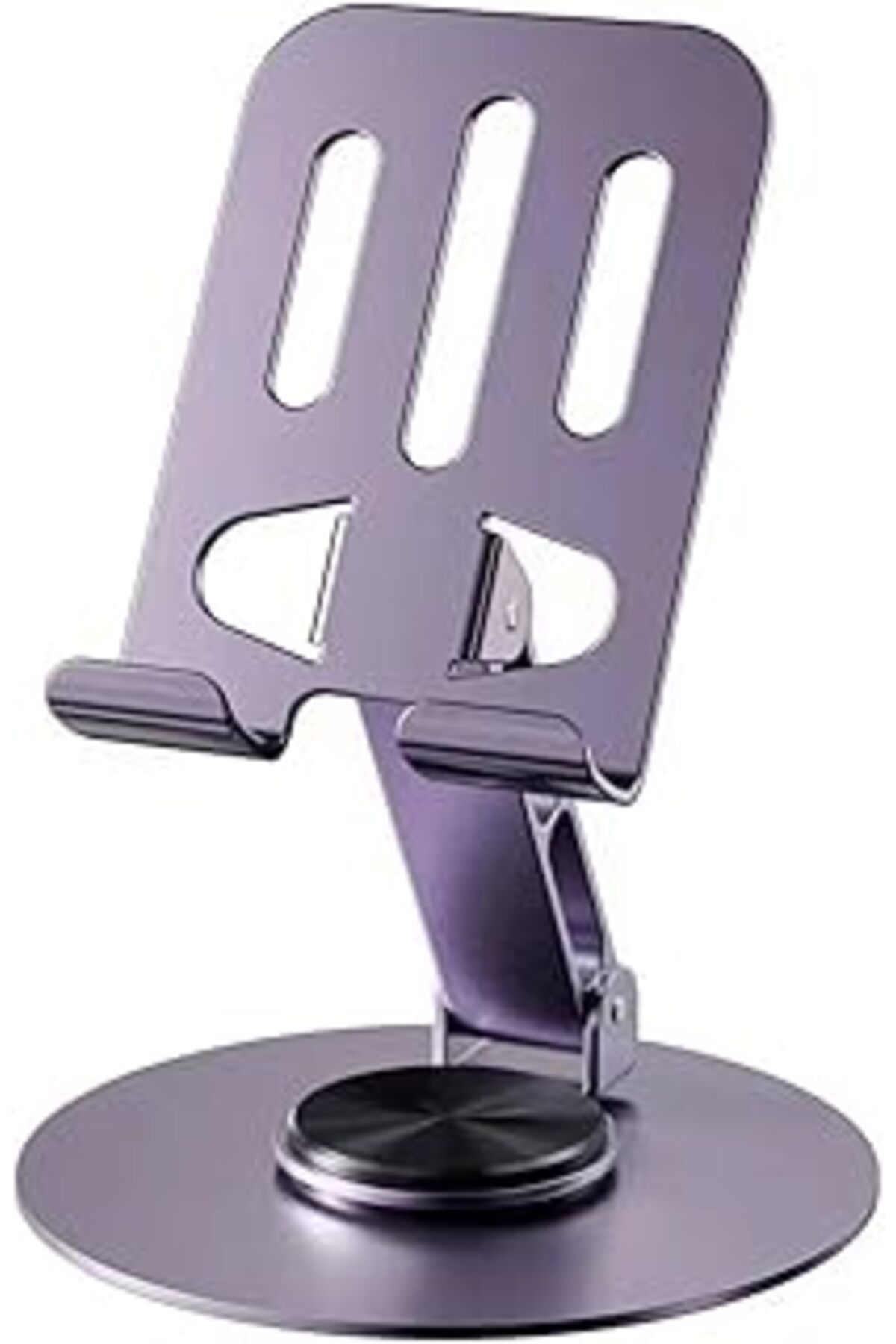 NZM TİCARET Teknosepetim Metal Stand Tablet Telefon Tutucu 360 Derece Dönerli Ayarlanabilir Mor Telefon Tablet