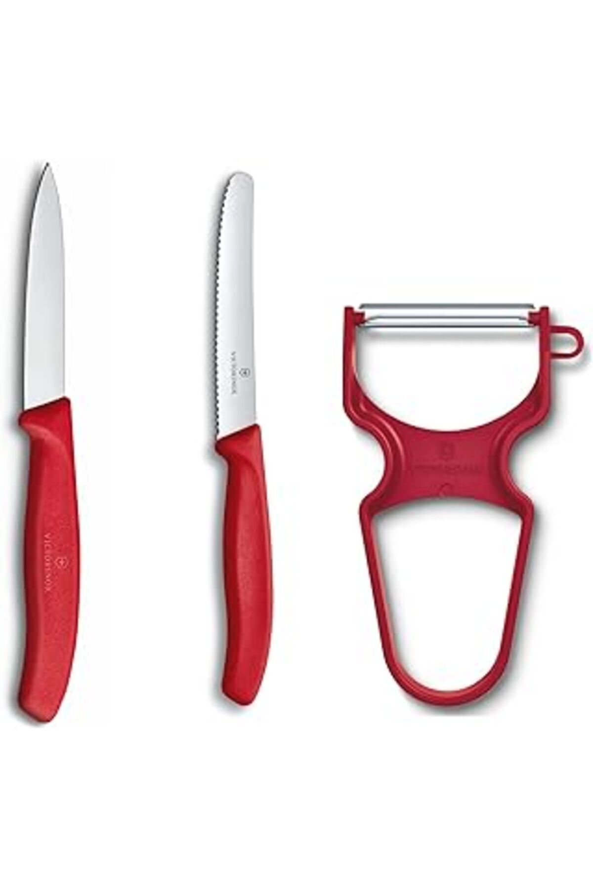 Mu Art Soyma Bıçağı Seti, 3 Parça Kırmızı