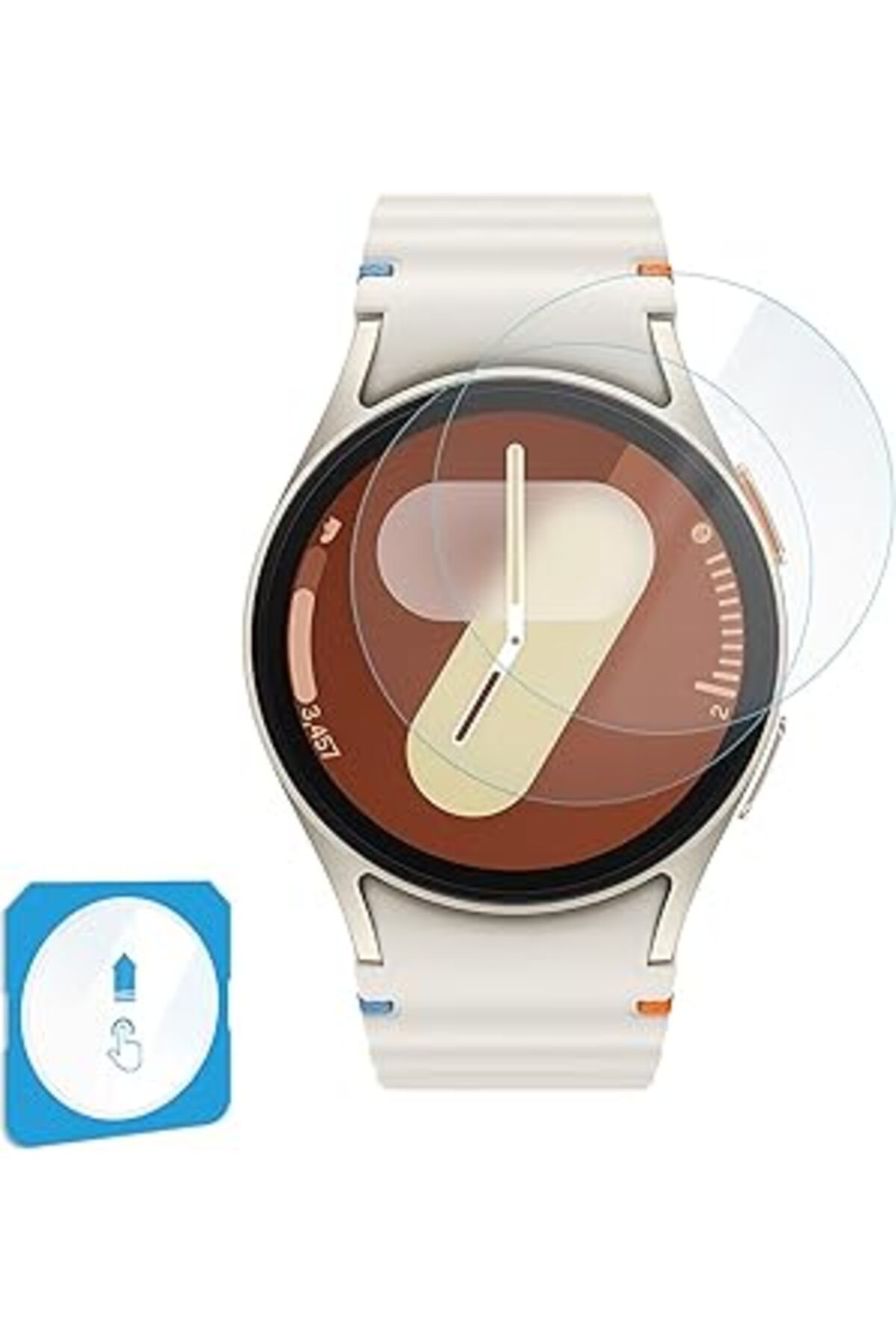 karadağsb Teknoft Samsung Galaxy Watch 7 44Mm Için 2'Li Paket (2 Adet) Kolay Kurulum Otomatik Hizalama Aparat