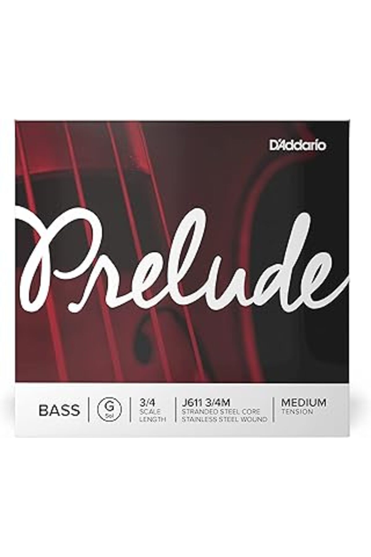 Genel Markalar D'Addario J611 3/4M Prelude G Kontrabas Teli (Sol)