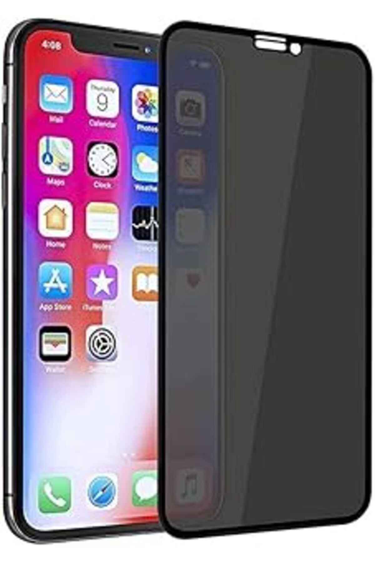 Pazarcan Power Es Iphone 15 Gizli Hayalet Ekran Koruyucu, Yandan Görünmeyen Full Ekran Koruyucu Cam, Tam Giz