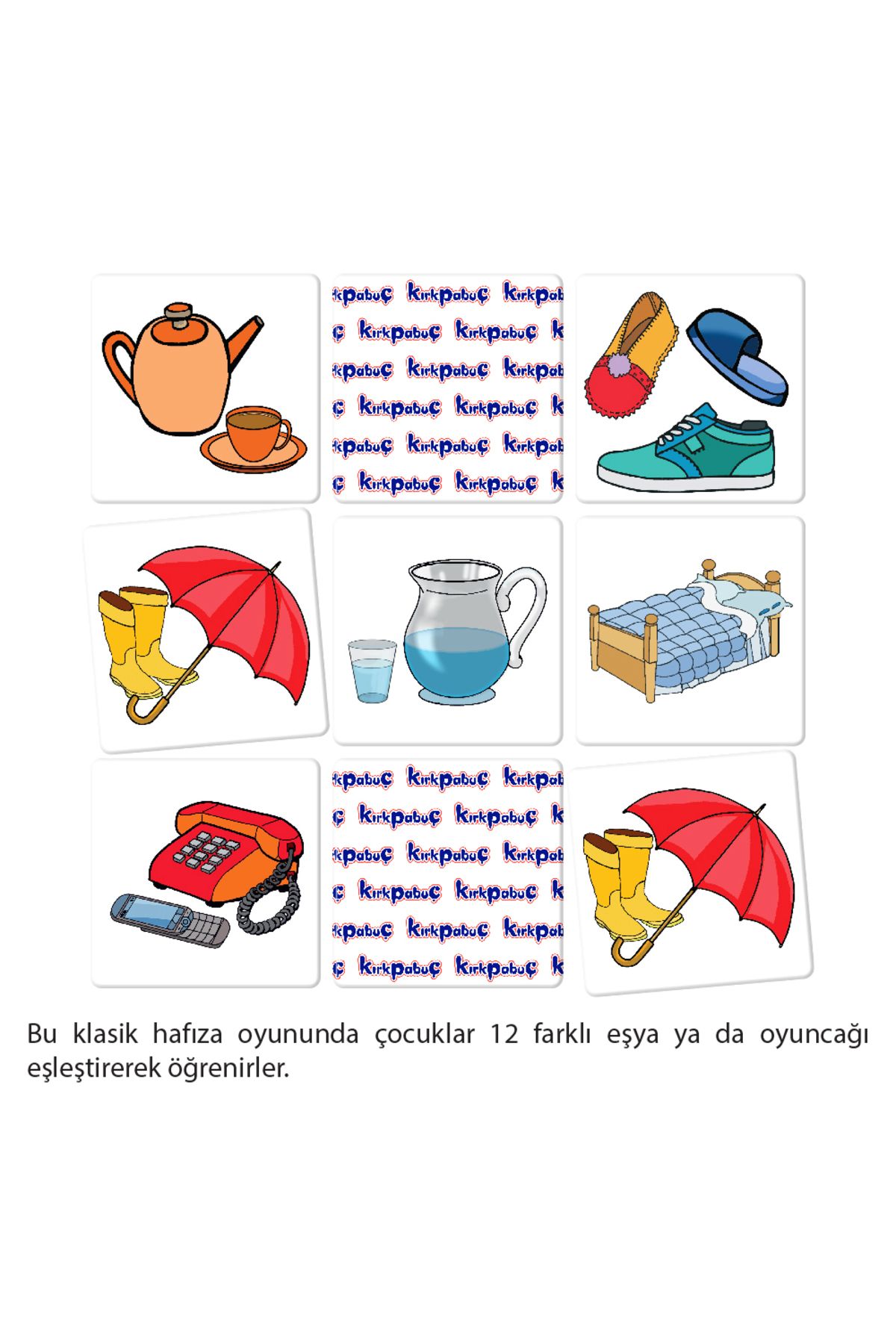 Kırkpabuç Puzzle-MEMORY Kırkpabuç Items Box Game - 7206 2