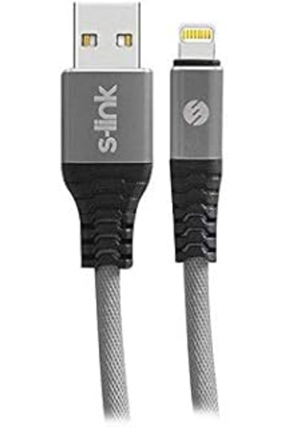 Pazarcan S-Link Swapp Sw-Kc65Mg 1M 2.4A Iphone Lightning Kılıflı Gri Data + Şarj Kablosu