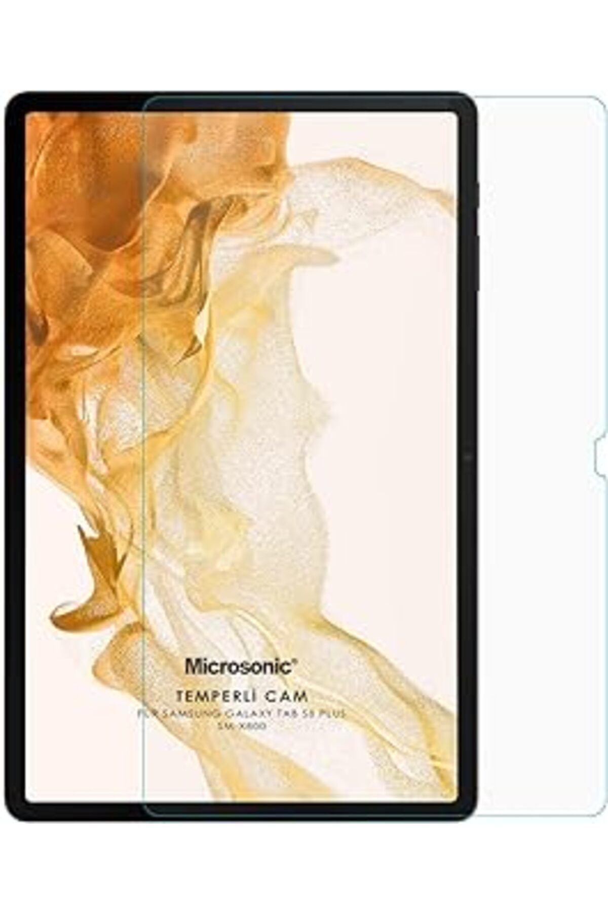NZM TİCARET Microsonic Samsung Galaxy Tab S10 Plus X820 Tempered Glass Cam Ekran Koruyucu [Galaxy Tab S10 Plus