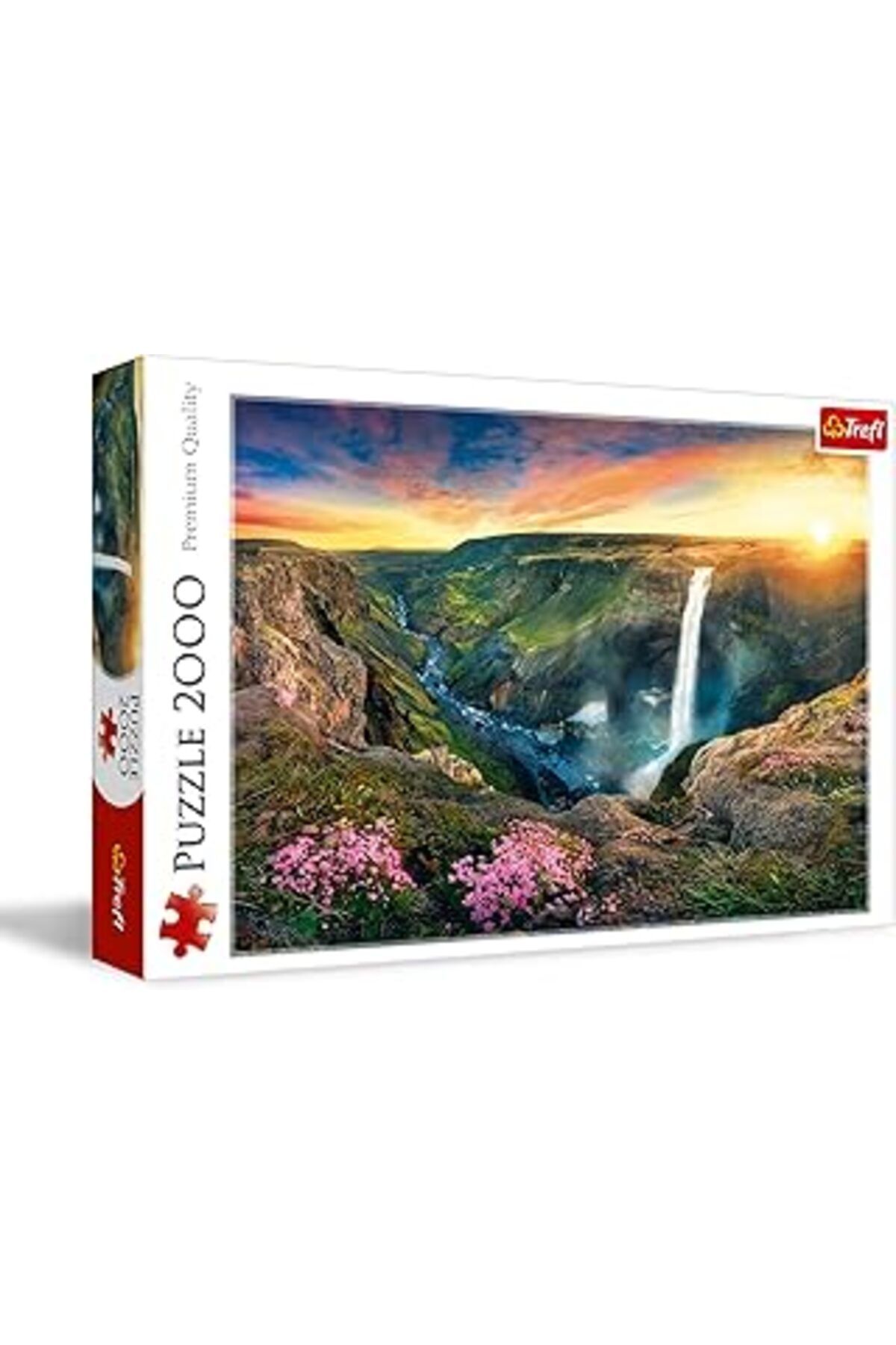 karadağsb Trefl Tr27091 Haifoss Şelalesi, İzlanda 2000 Parça, Üstün Kalite, Yetişkinler Ve 12 Yaş Üstü Çocukl