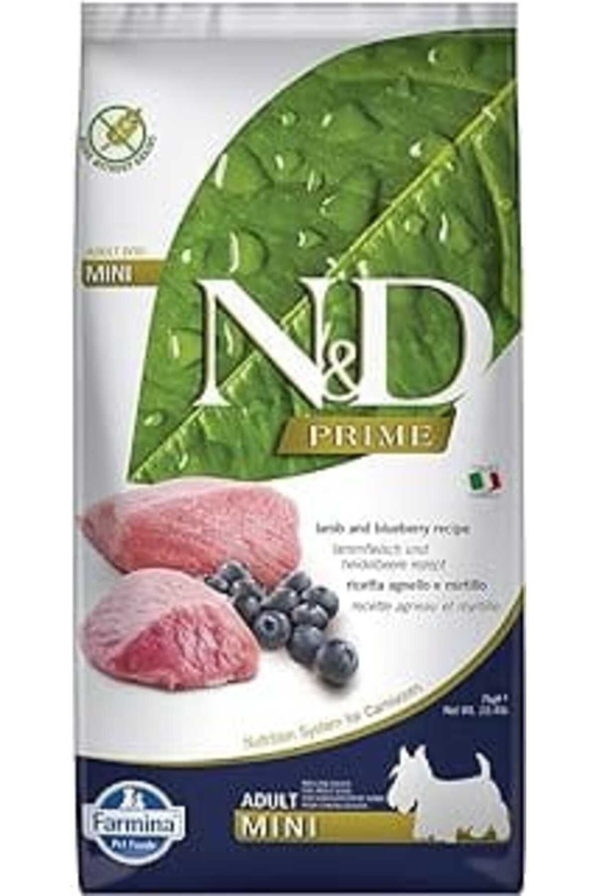 karadağsb N&D Prime Tahılsız Köpek Maması, Kuzu & Yabanmersini Yetişkin Mini 7 Kg