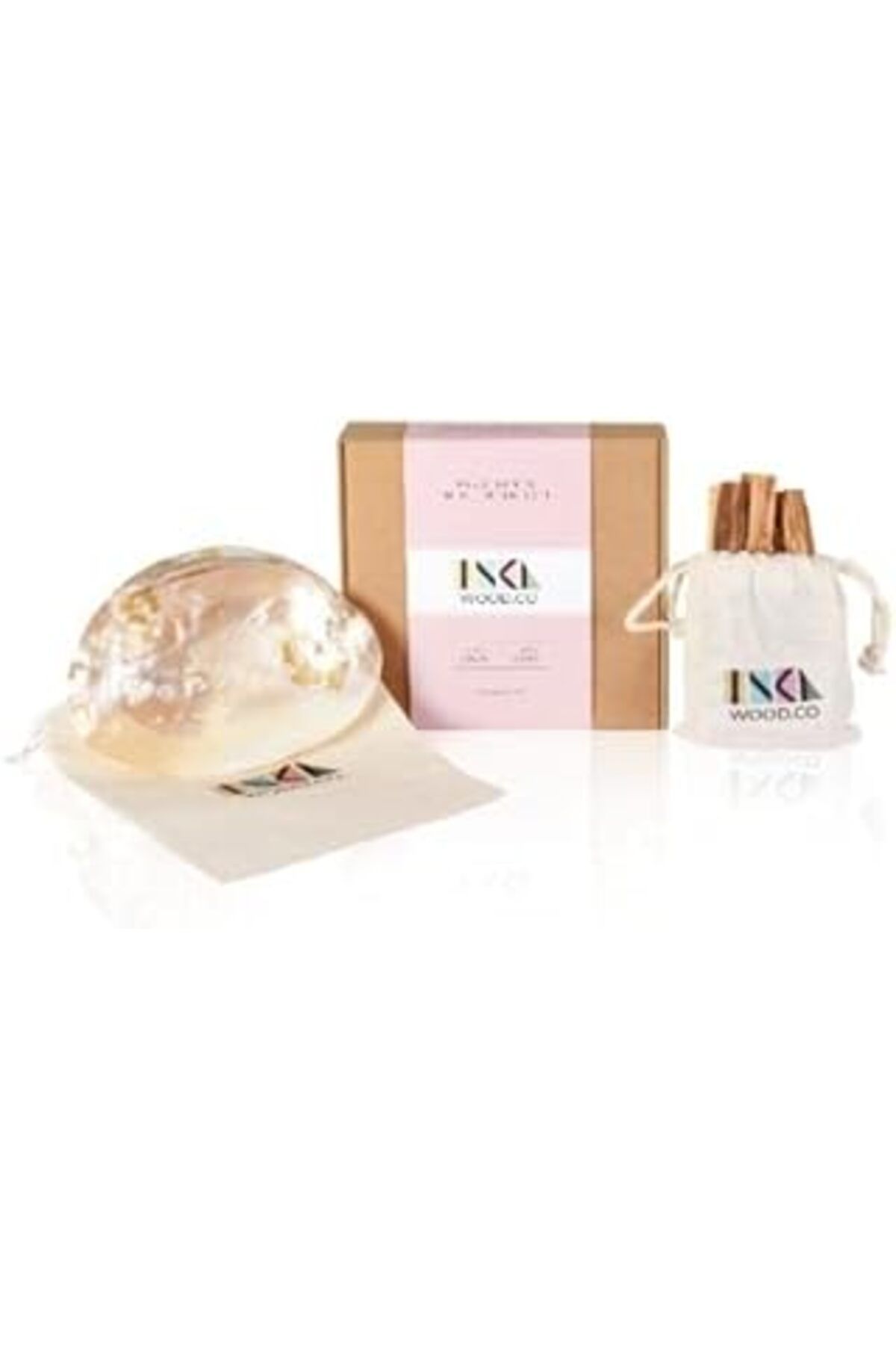 karadağsb Palo Santo Mini Set - İncili Deniz Kabuğu - Palo Santo Tütsü - Tütsülük - Meditasyon - Pozitif Ener