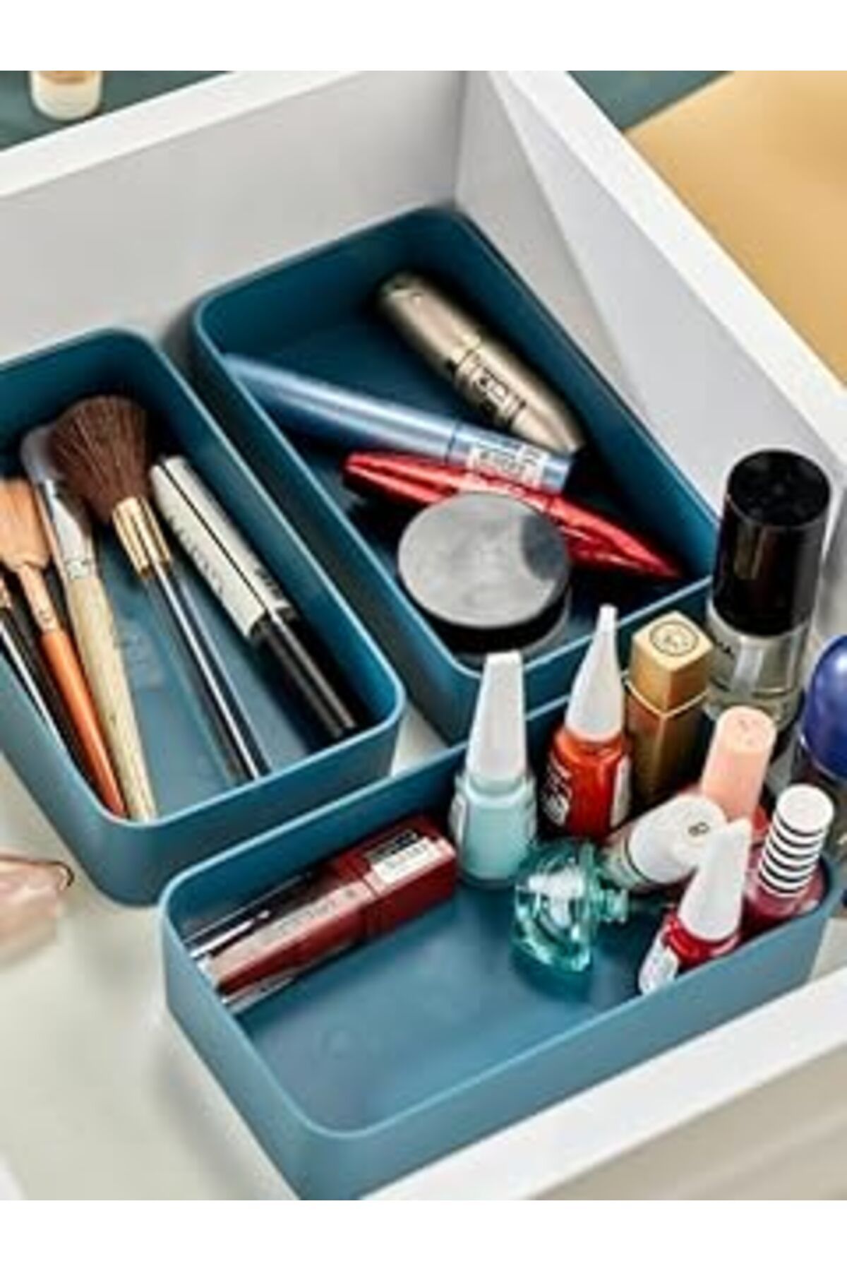 Mu Art Ahşap Mhk Prime Turkuaz Makyaj Düzenleyici 3'lü Set 1adet