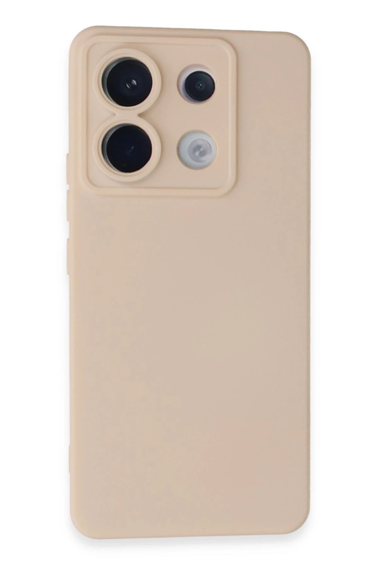 NewFace Xiaomi Redmi Note 13 Pro 5G uyumlu Kılıf Nano içi Kadife Silikon - Pudra YNSMR