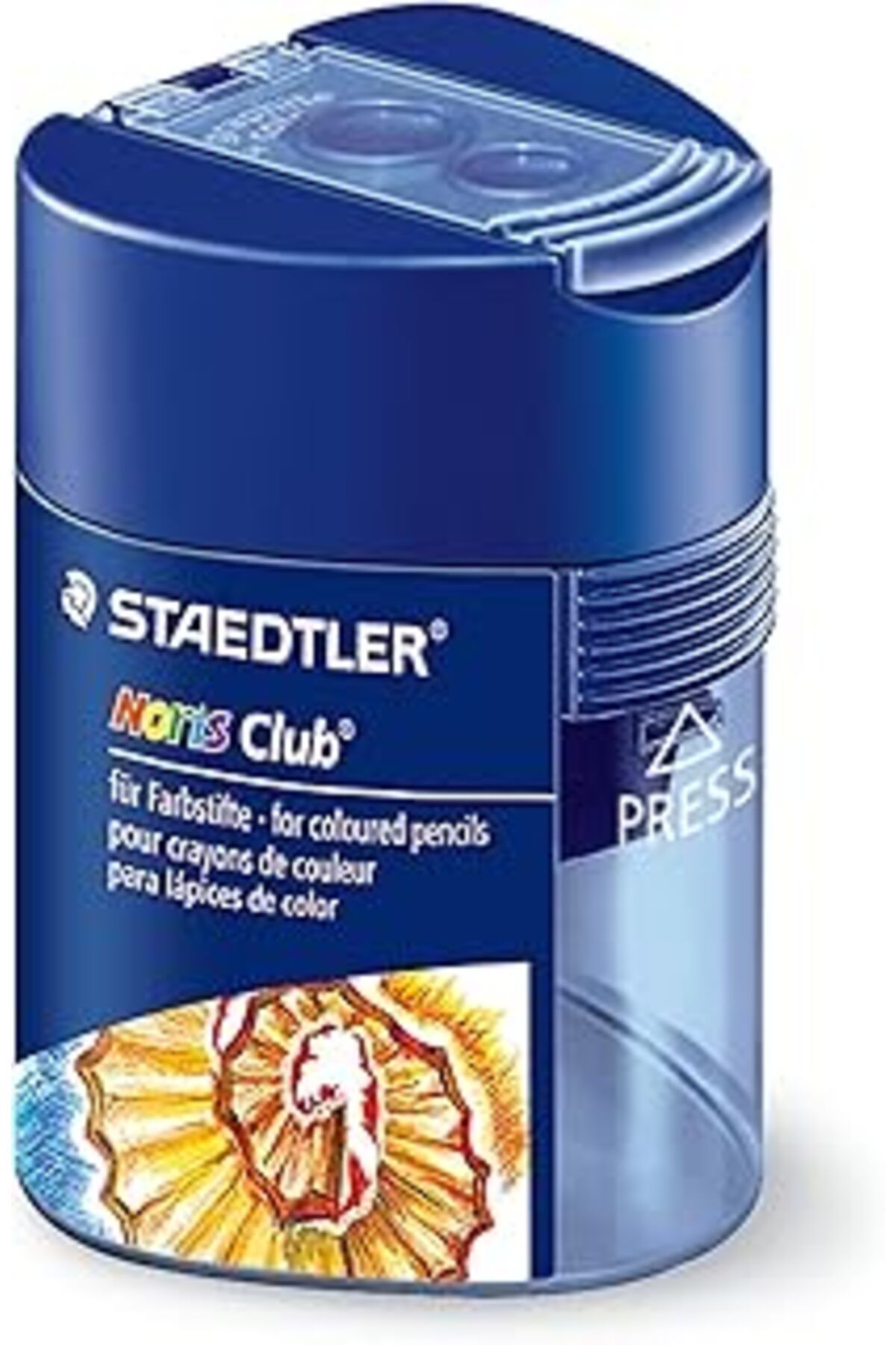 NZM TİCARET Staedtler 512 128 Noris Çift Bölmeli Kalemtraş Üçgen Biçimli Noris Club Design