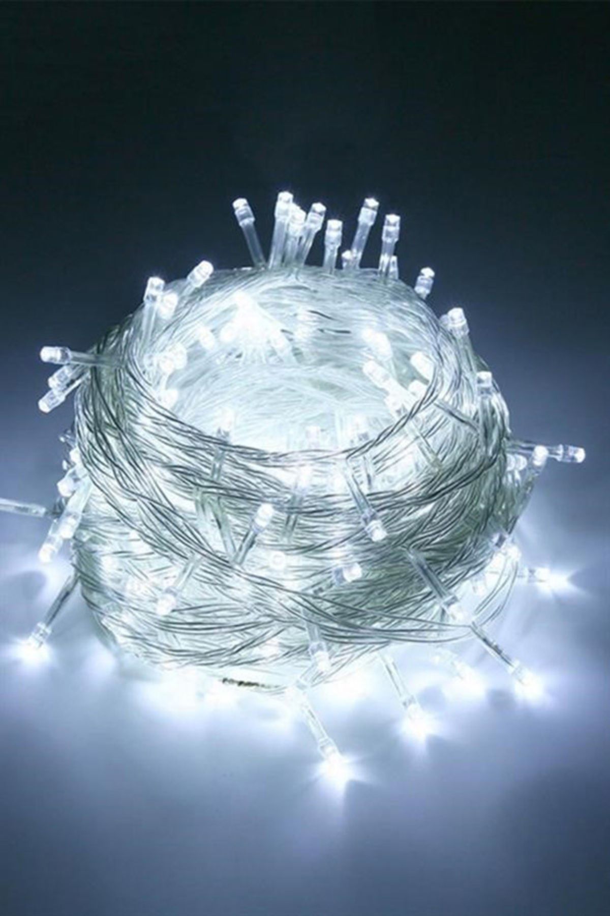 tedaks 100 Ledli 8 Fonksiyonlu 10 Metre Led Aydınlatma Dekor Lambası (beyaz)
