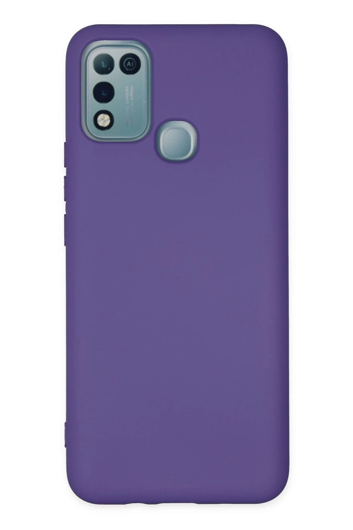 NewFace İnfinix Hot 10 Play Kılıf Nano içi Kadife Silikon - Mor NRMSA