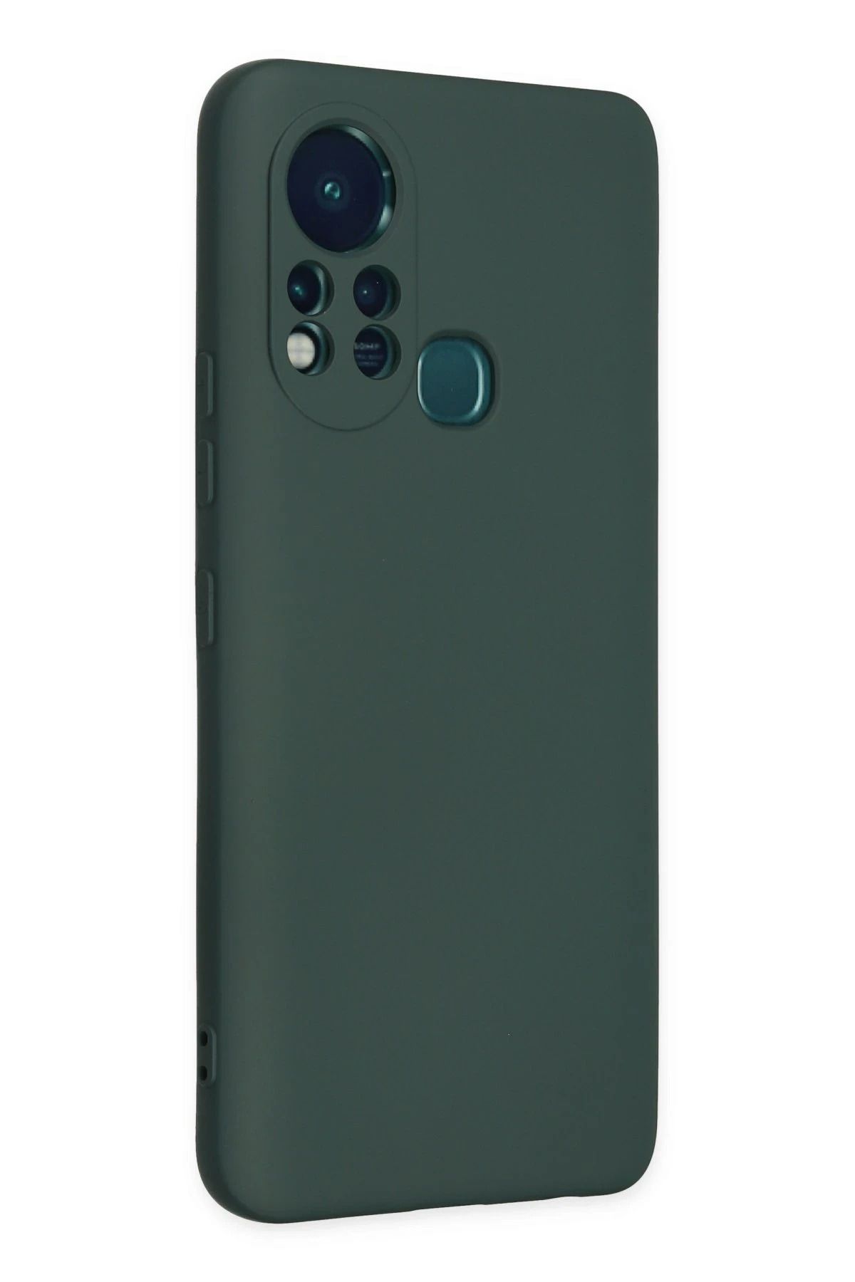 NewFace İnfinix Hot 11s uyumlu Kılıf Nano içi Kadife Silikon - Koyu Yeşil INSLM