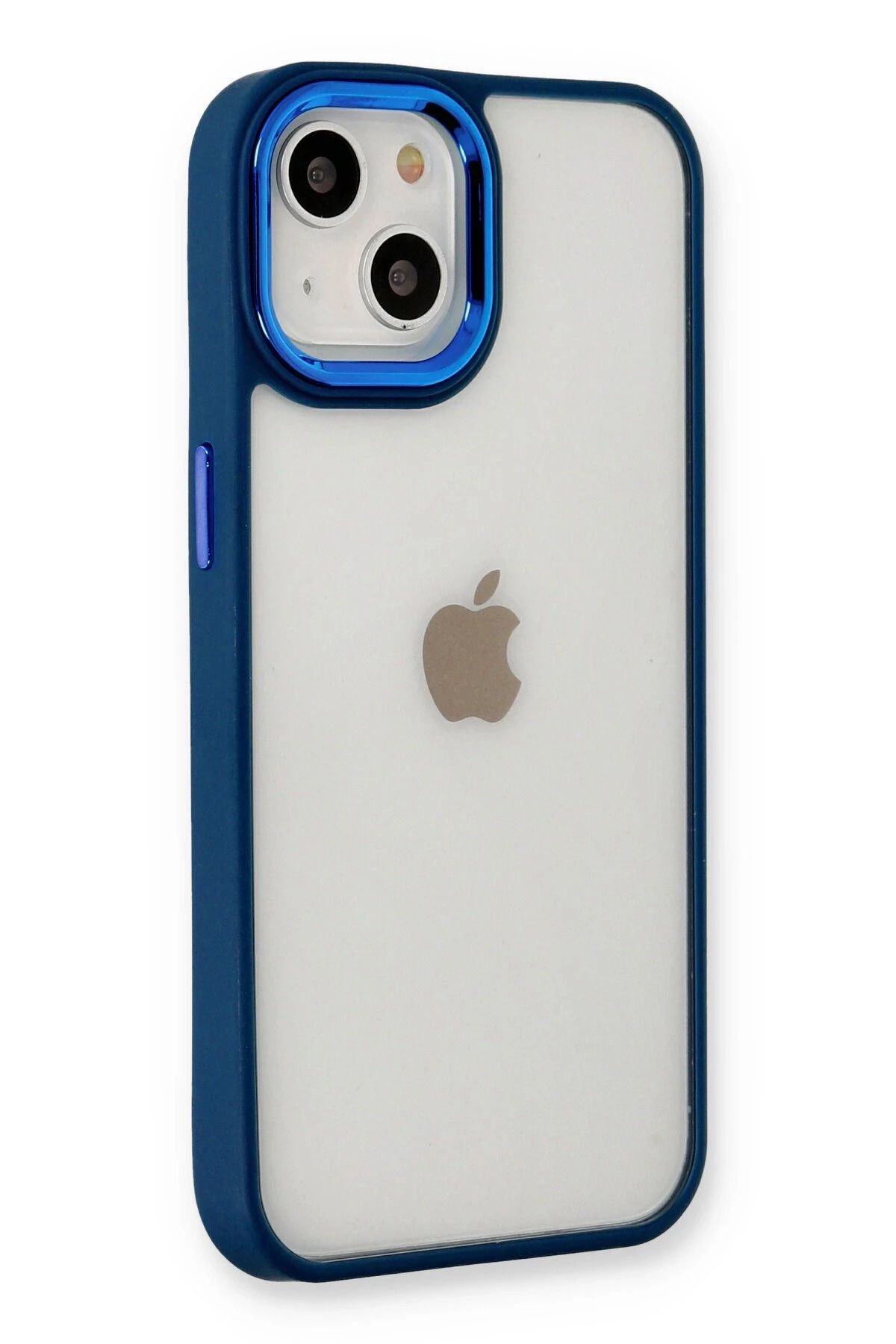 NewFace iPhone 14 Plus Kılıf Dora Kapak - Mavi HNZRN