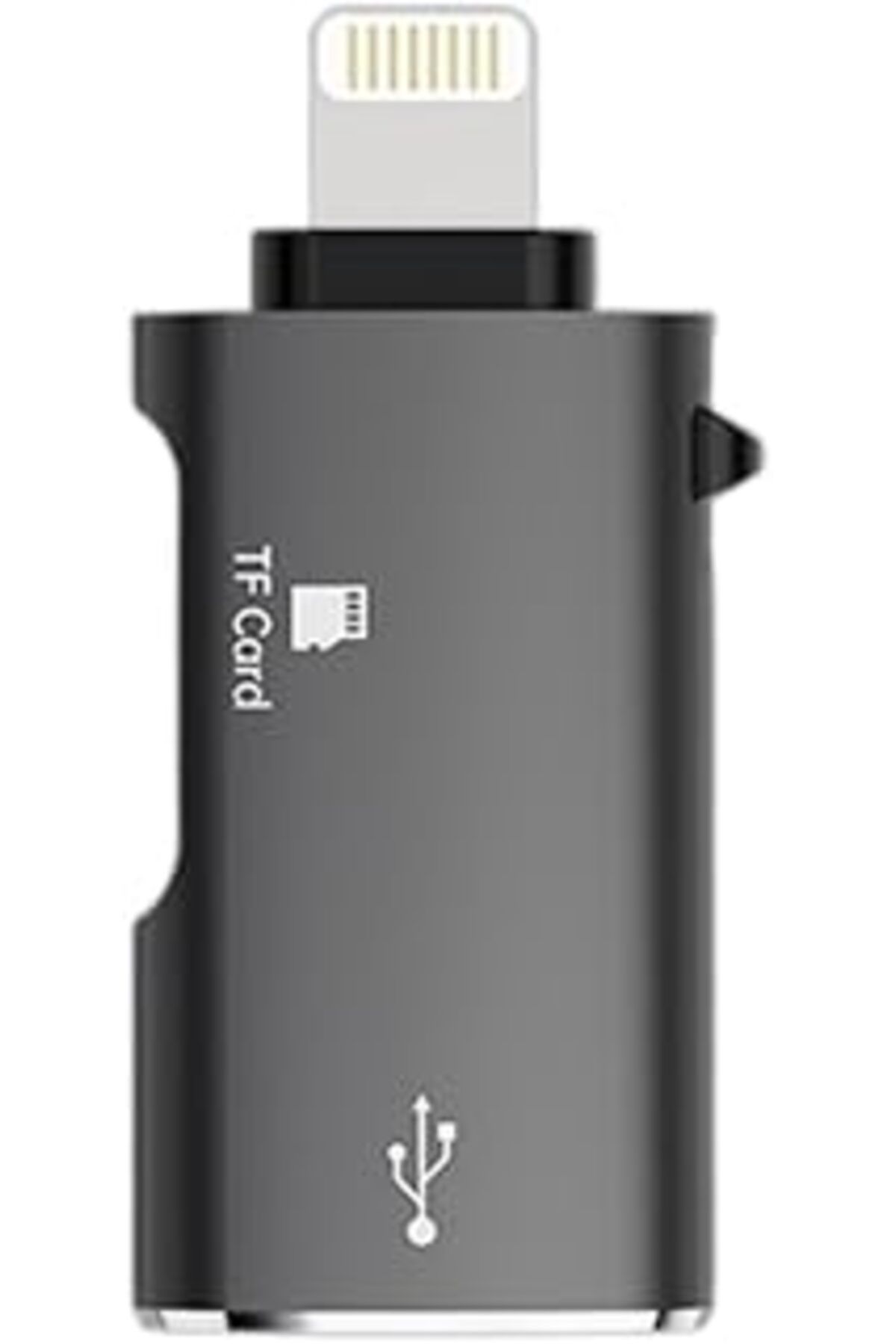 Mu Art Polham Mobile İphone Lightning Girişli Hafıza Kart Ve Usb Okuyucu Adaptör, 1X Tf Kart Ve 1X Usb Çev