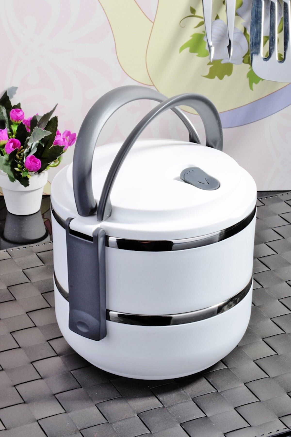 Emperium Sefer Tası Yemek Termosu Saklama Kabı Termosu 2li - ÇELİK (5122)
